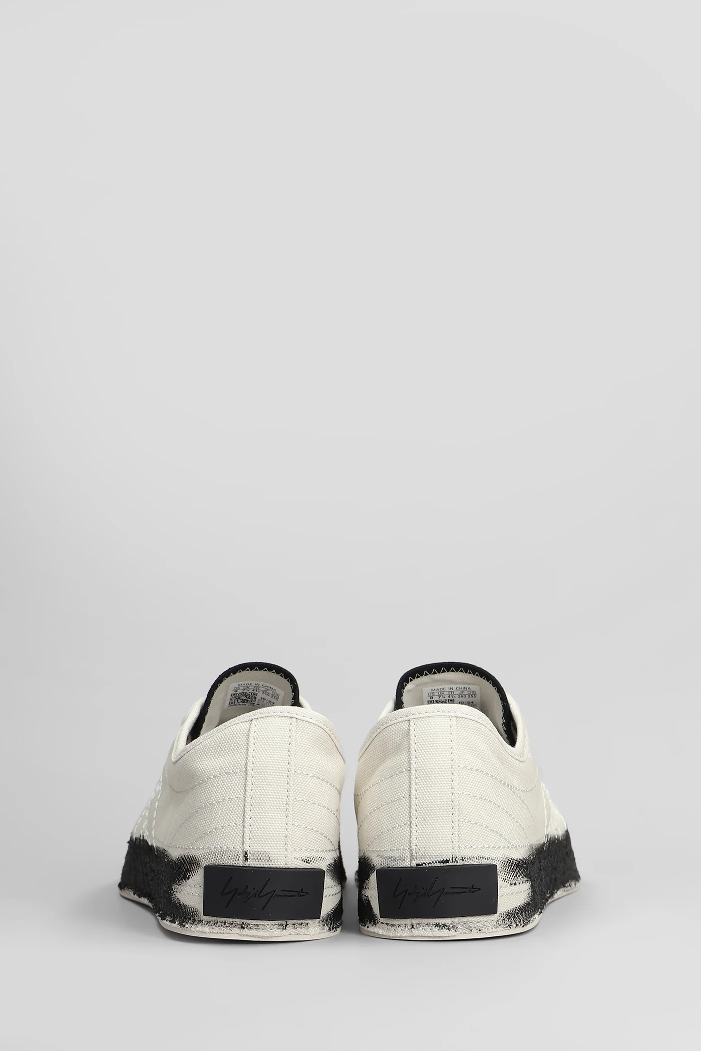 Nizza low Sneakers in beige fabric - Image 4
