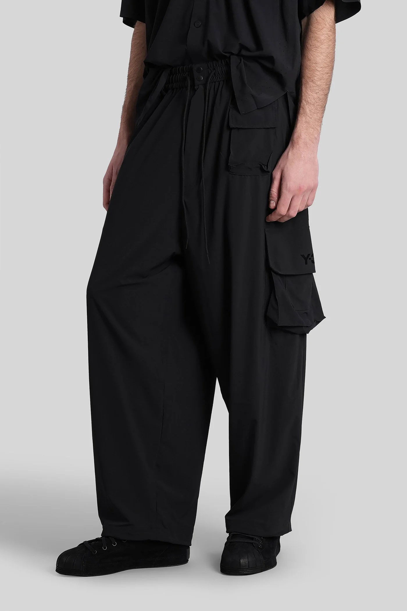 Pants in black polyester - Image 4