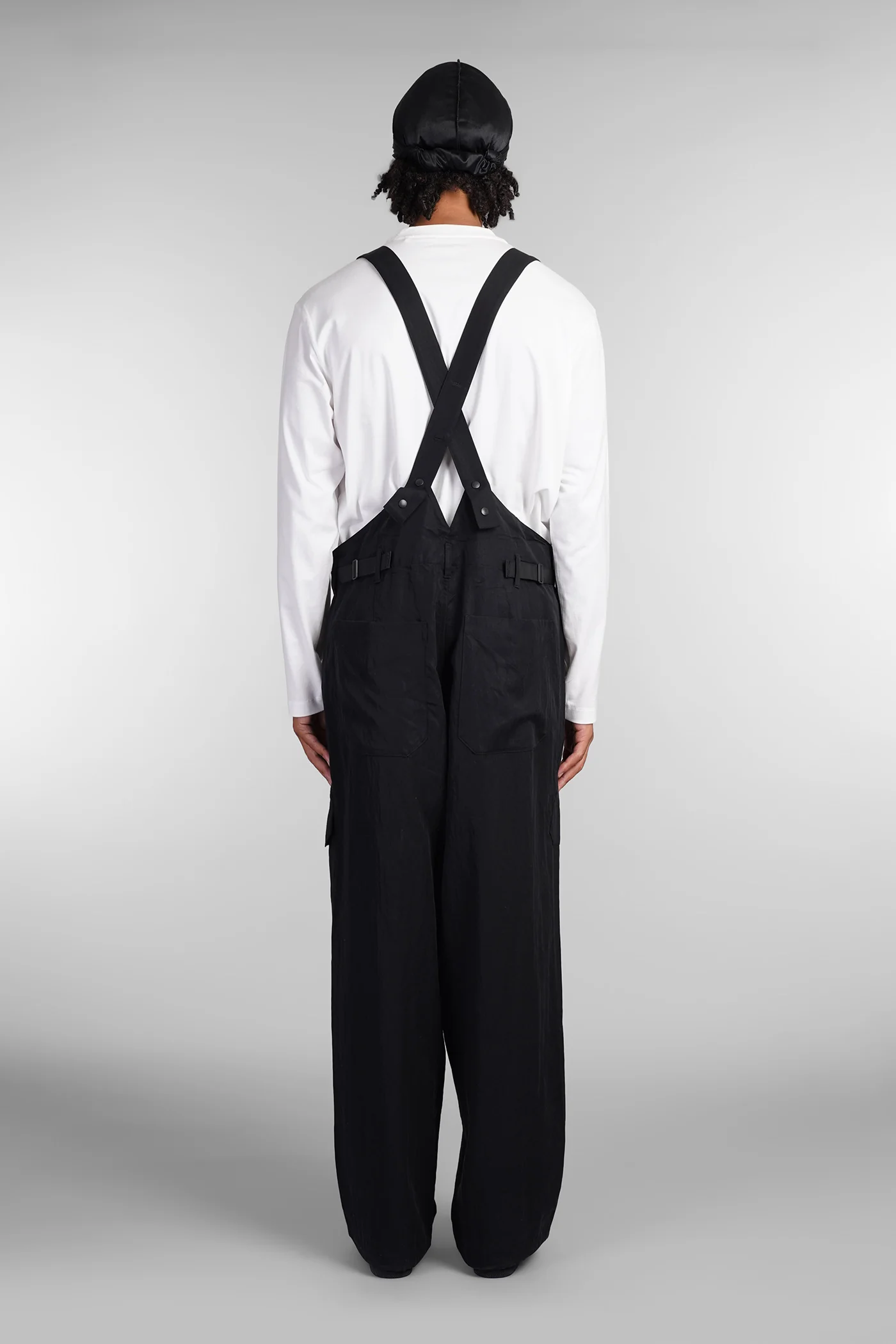 Pants in black wool and polyester - Image 3