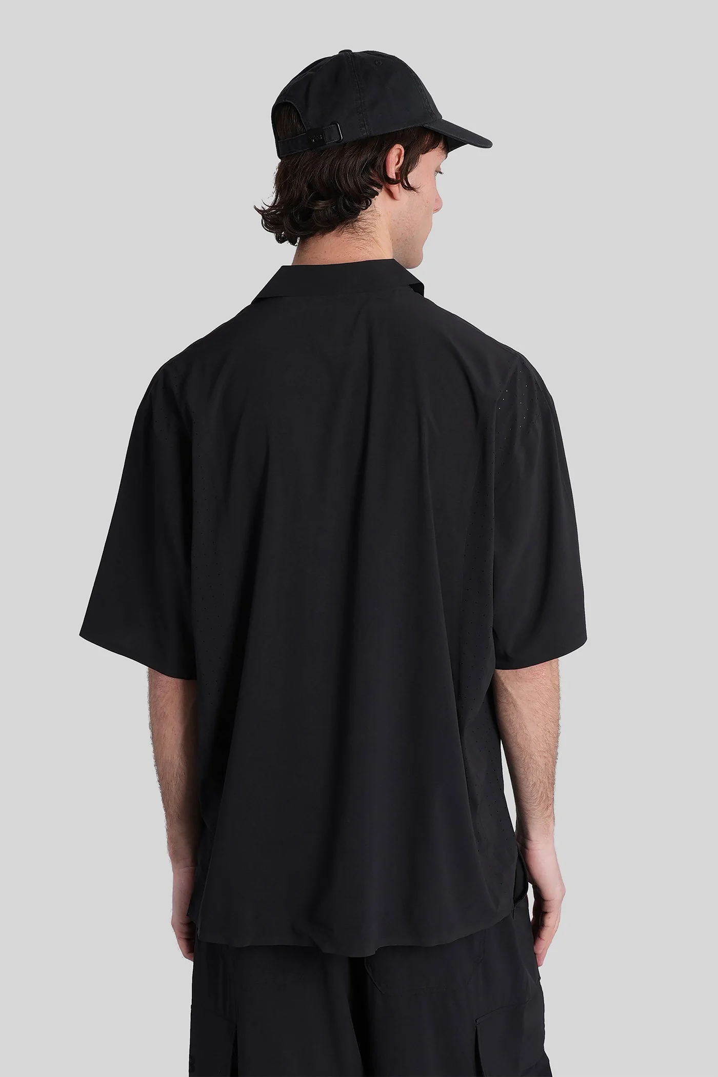 Shirt in black polyester - Image 3