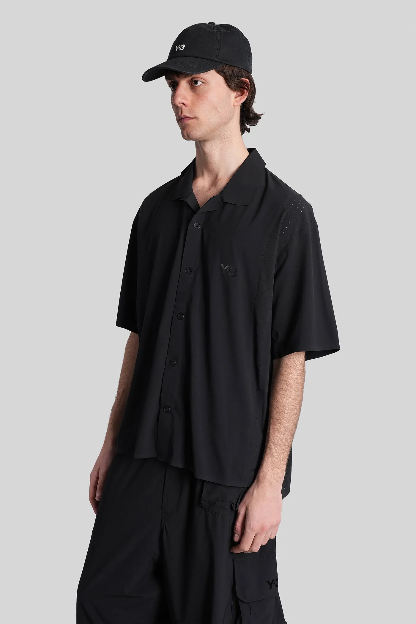 Shirt in black polyester - Image 4