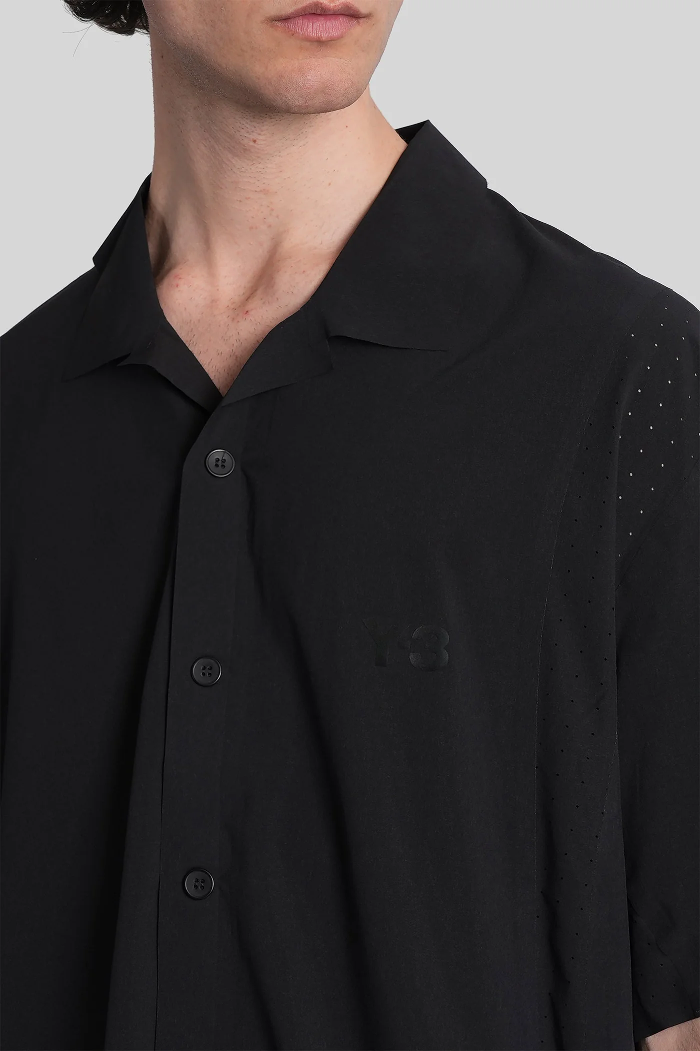 Shirt in black polyester - Image 5