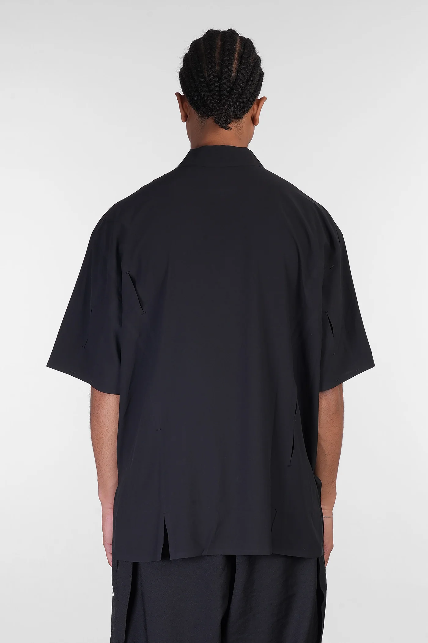 Shirt in black polyester - Image 3