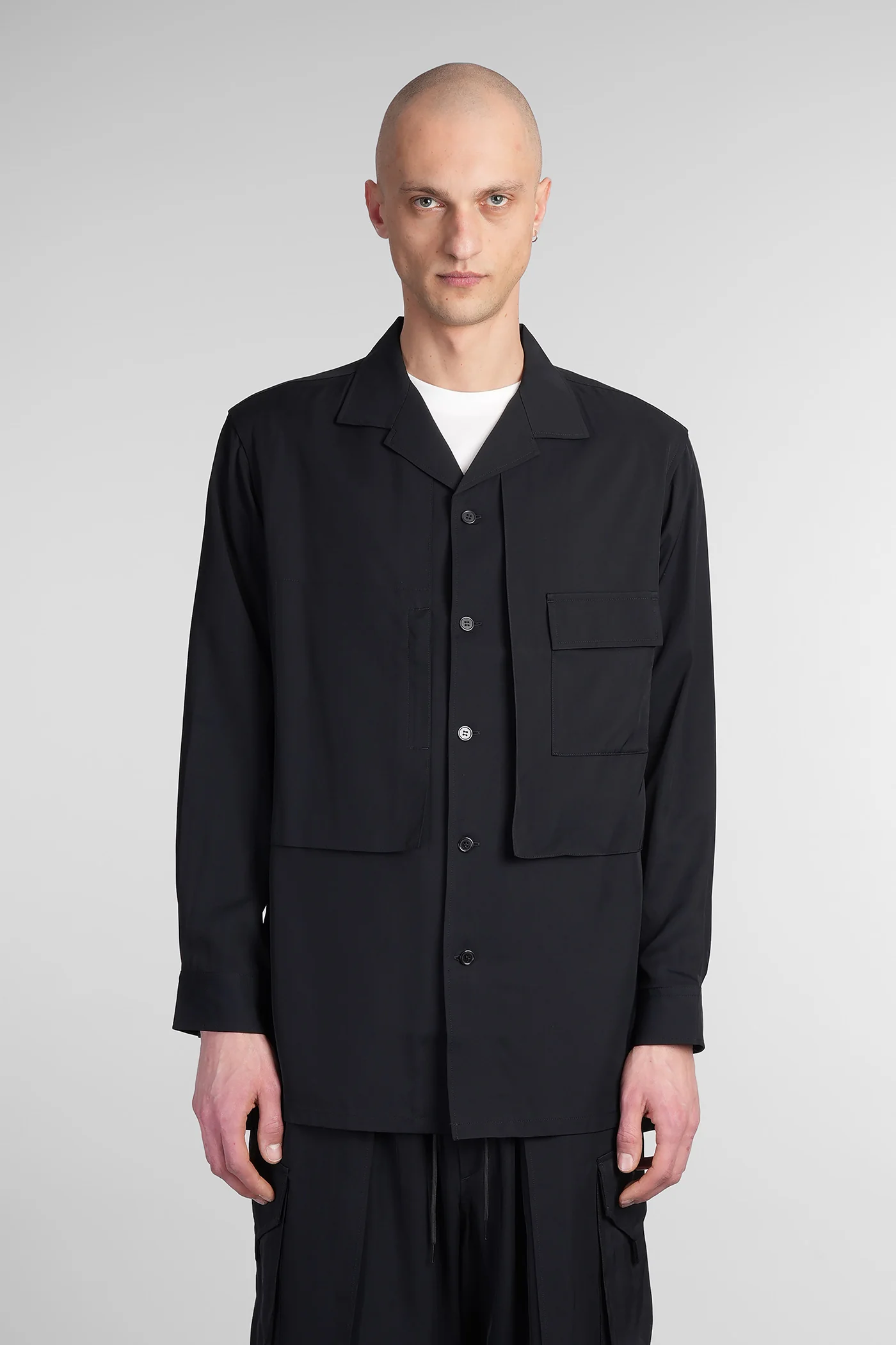 Shirt in black Rayon