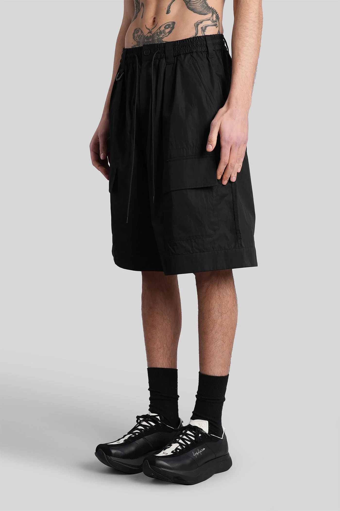 Shorts in black cotton - Image 4