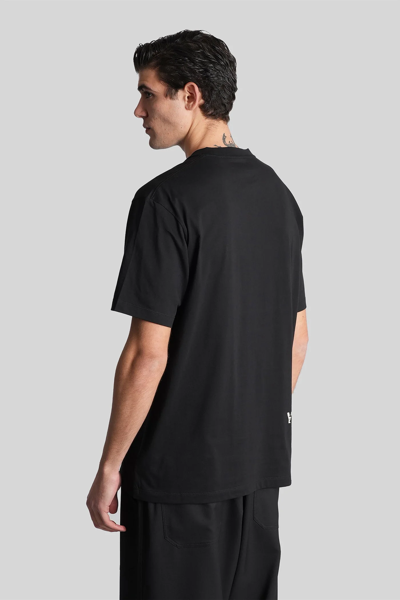 T-Shirt in black cotton - Image 3