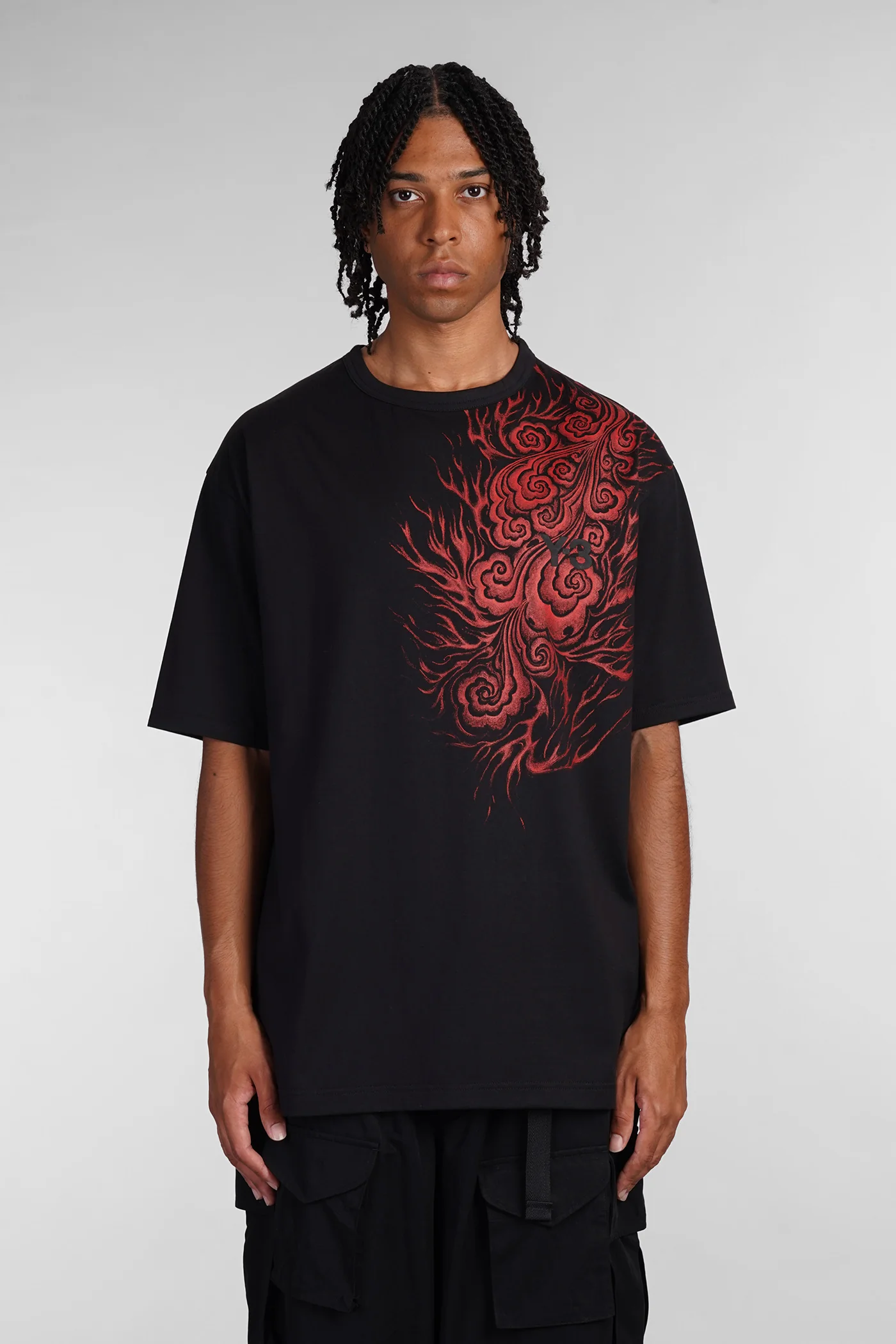 T-Shirt in black cotton