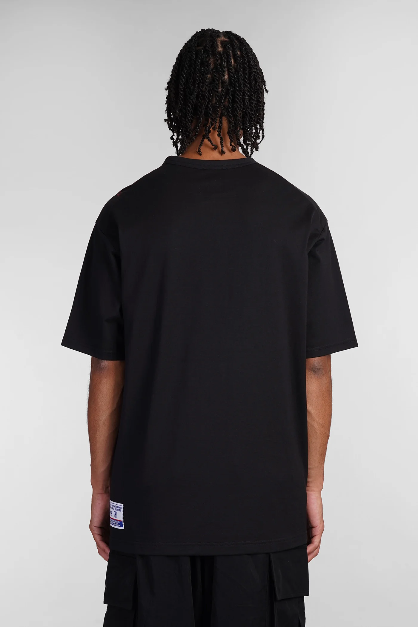 T-Shirt in black cotton - Image 3
