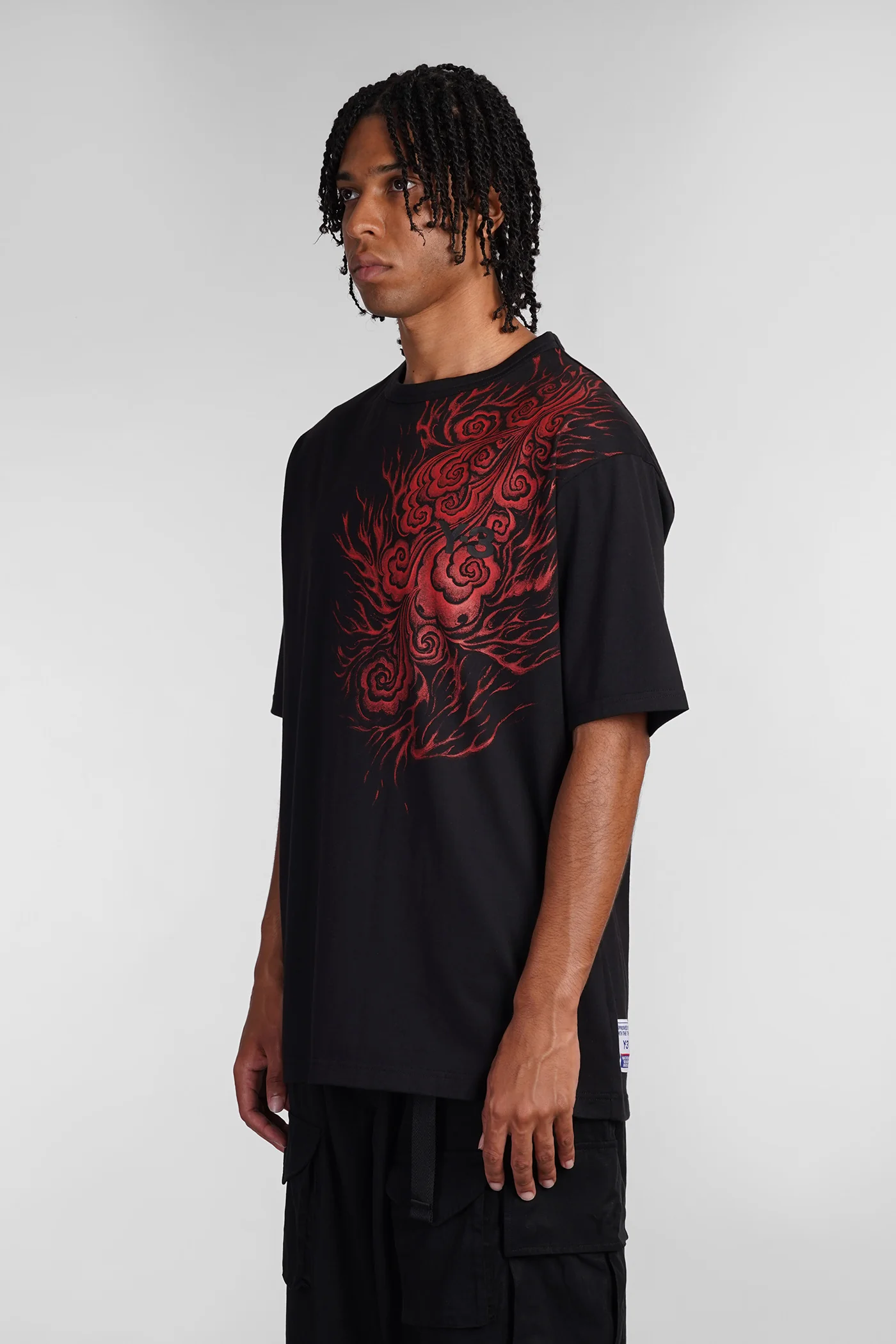 T-Shirt in black cotton - Image 4