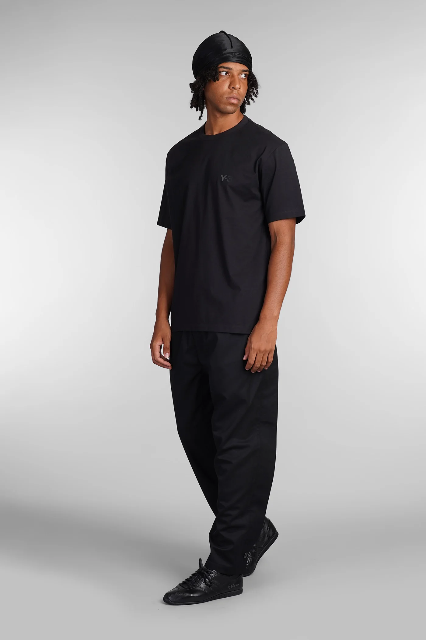 T-Shirt in black cotton - Image 2