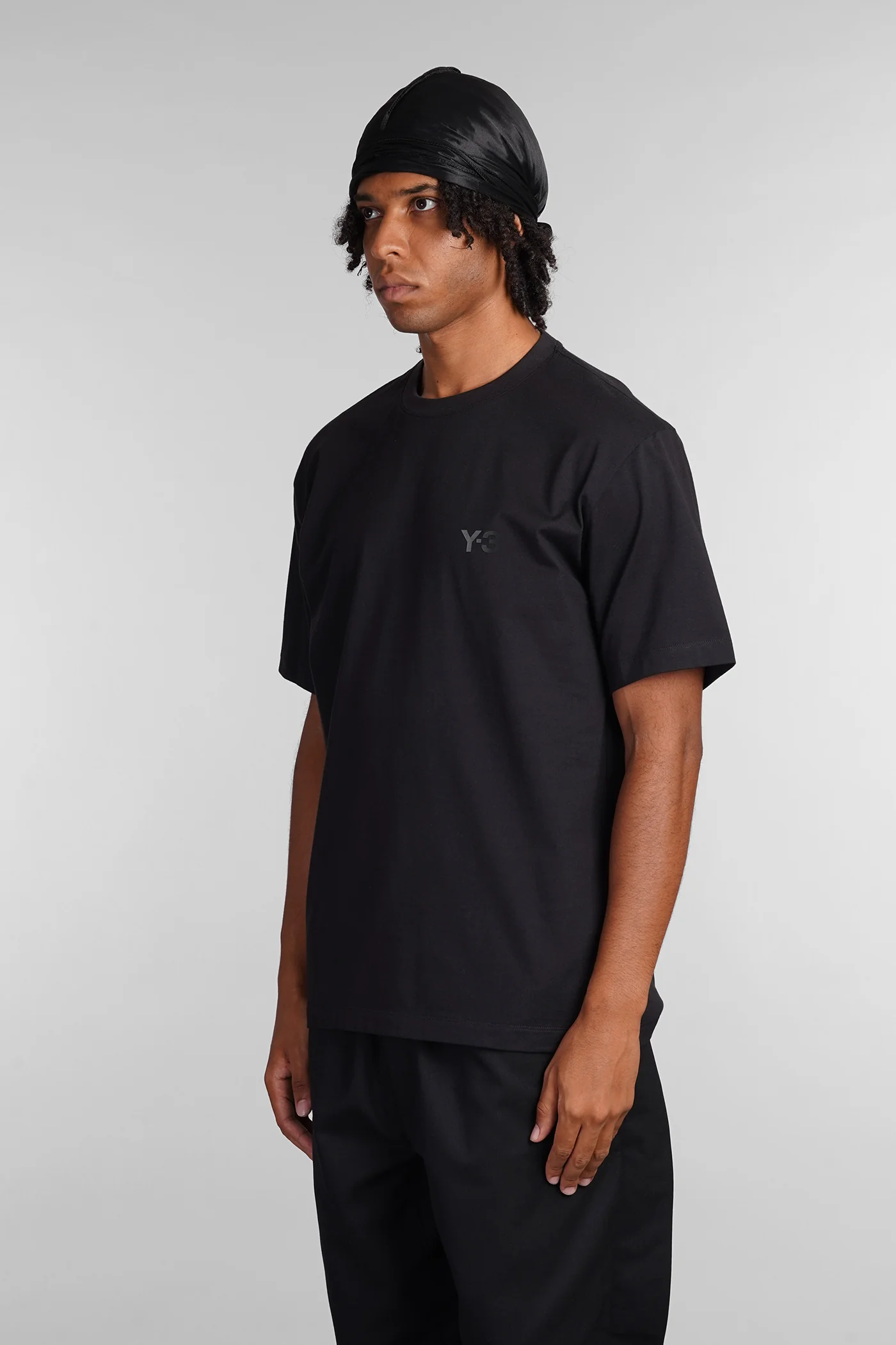 T-Shirt in black cotton - Image 4