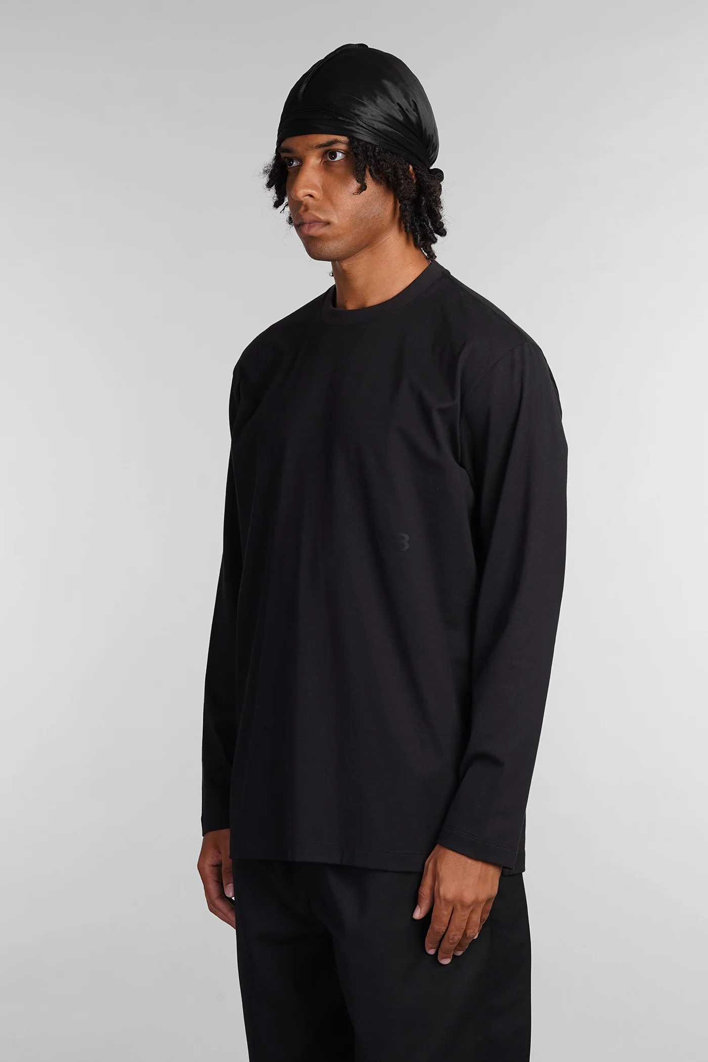 T-Shirt in black cotton - Image 4