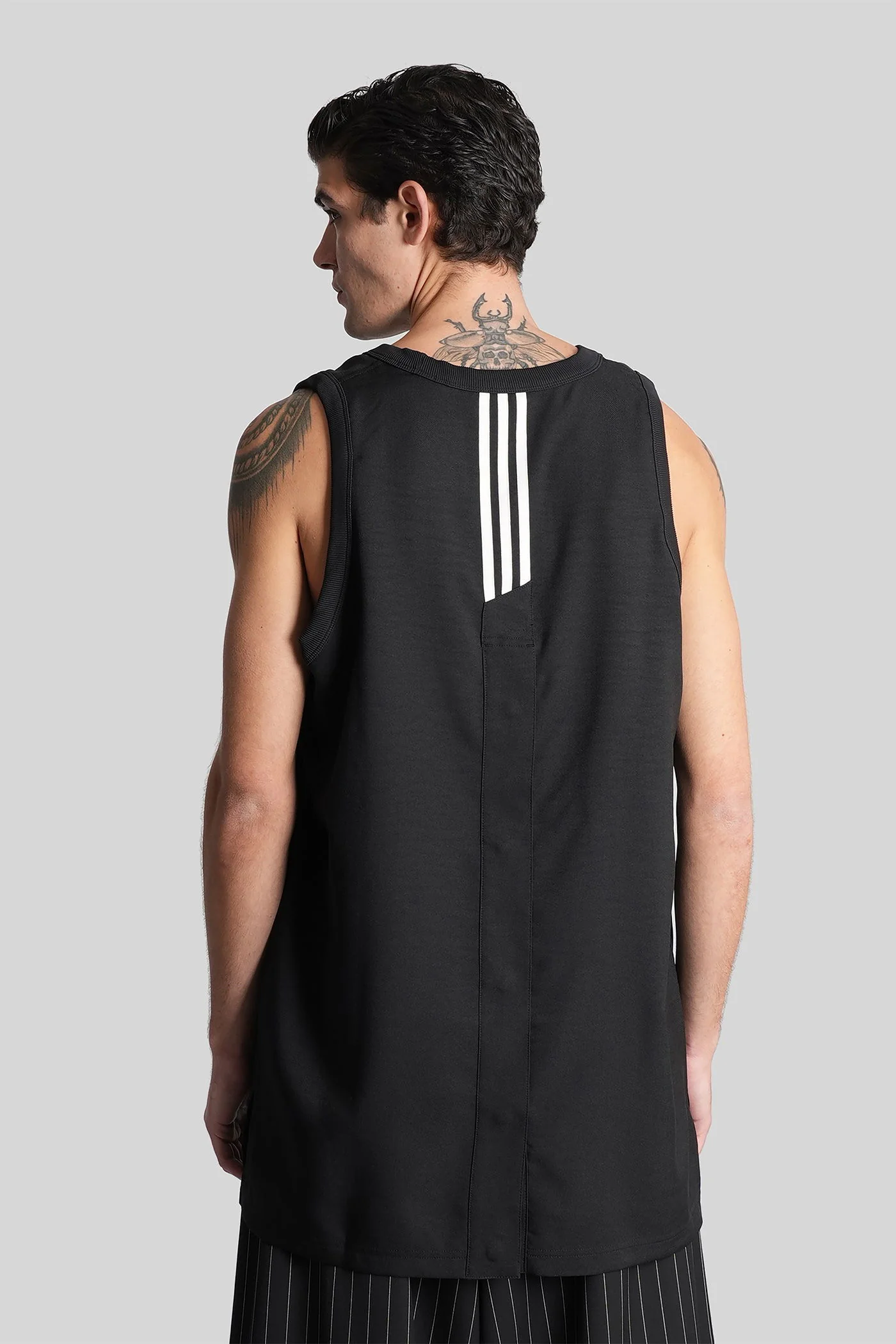 tank Top in black polyester - Image 3