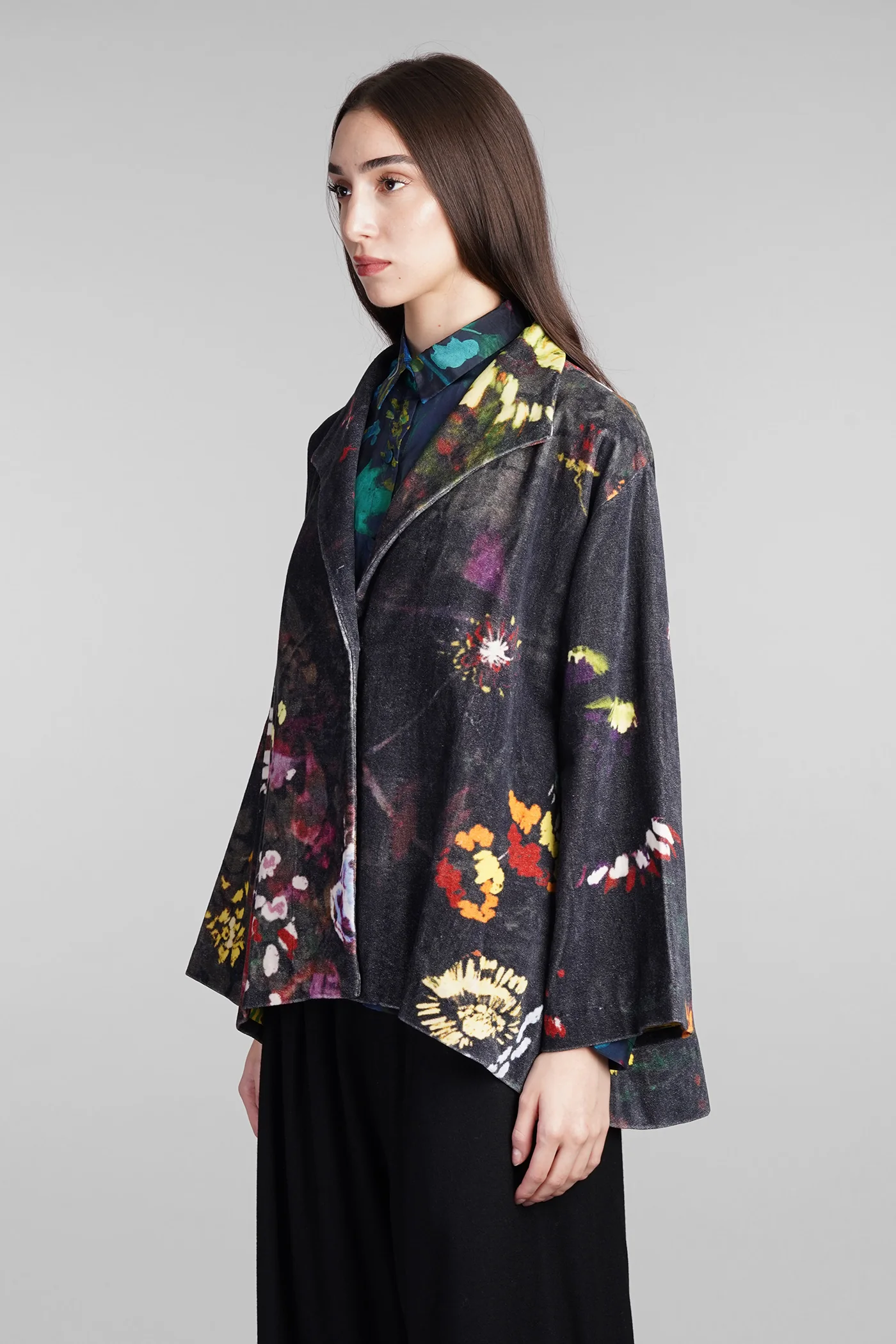 Casual jacket in multicolor cotton - Image 4