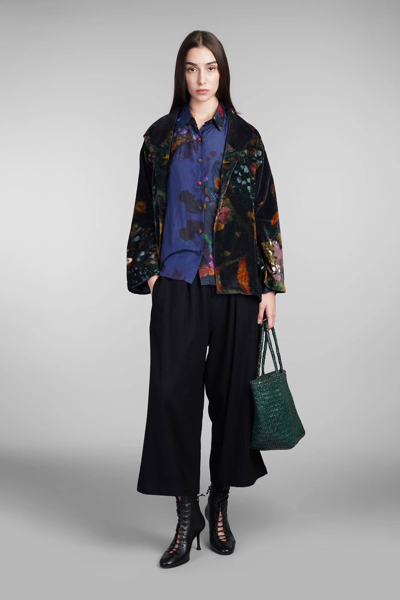 Casual jacket in multicolor cotton - Image 2