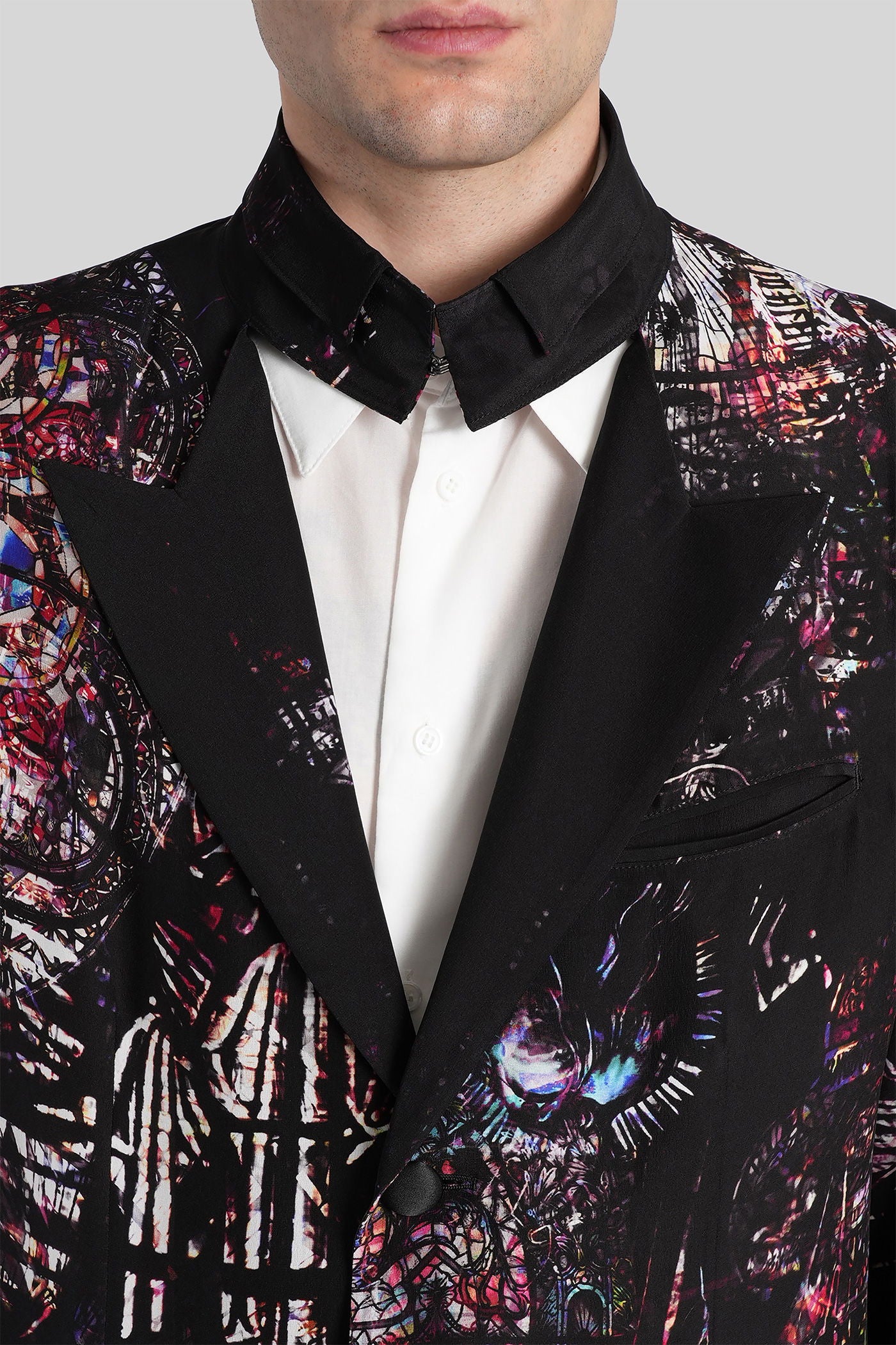 Blazer in black silk - Image 5