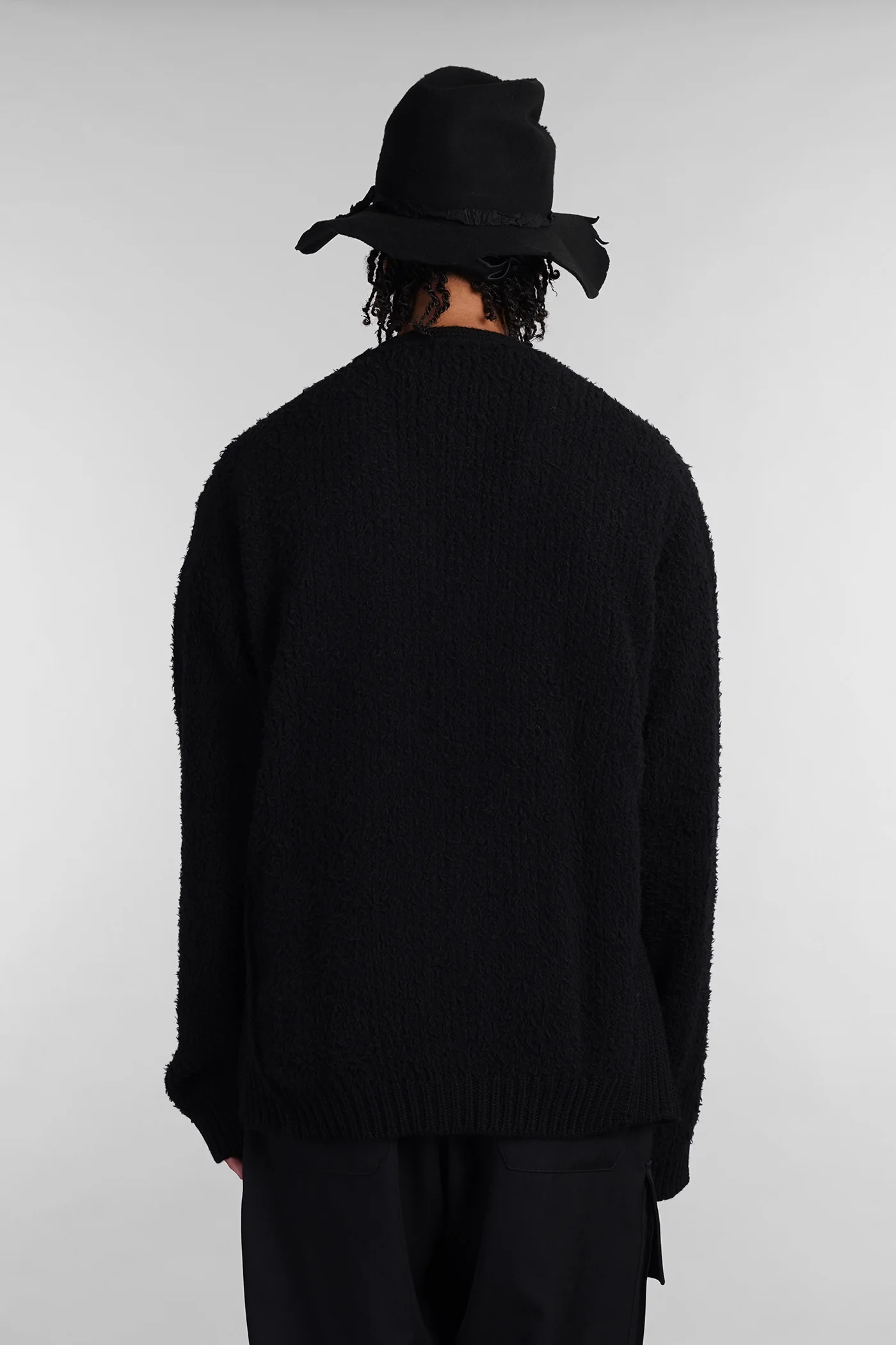 Cardigan in black wool - Image 3