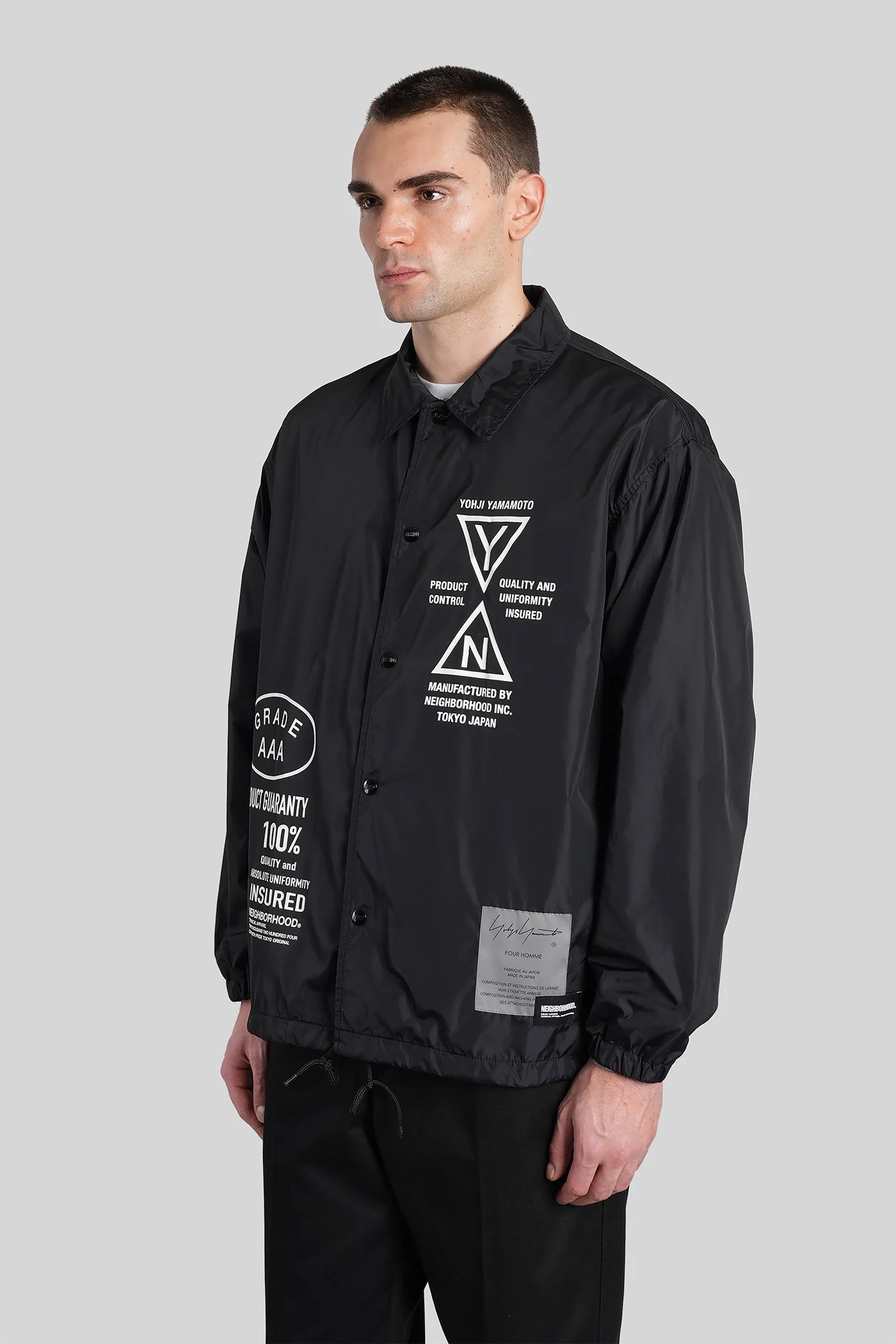 Casual jacket in black polyamide - Image 4