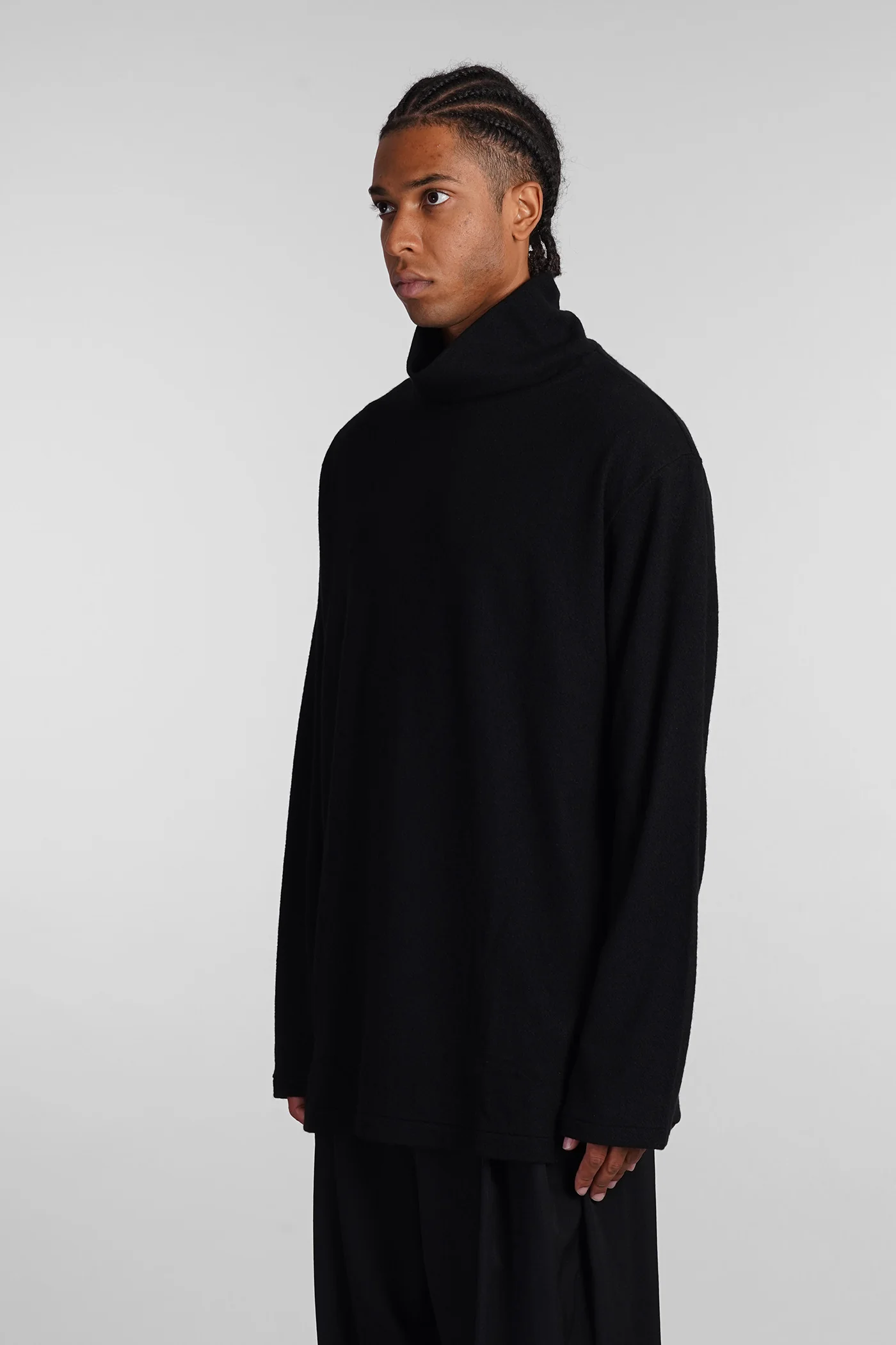 Knitwear in black wool - Image 4