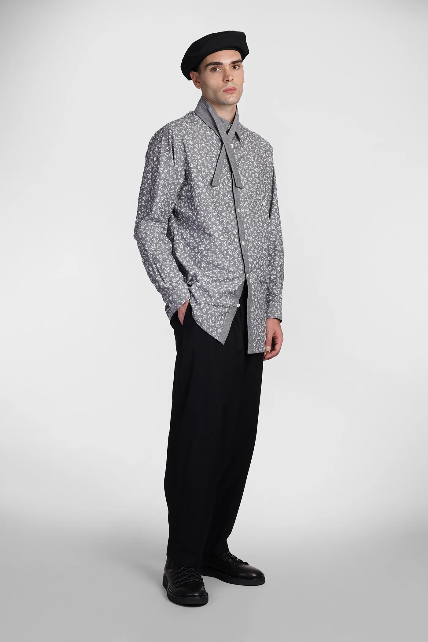 Pants in black cotton - Image 2