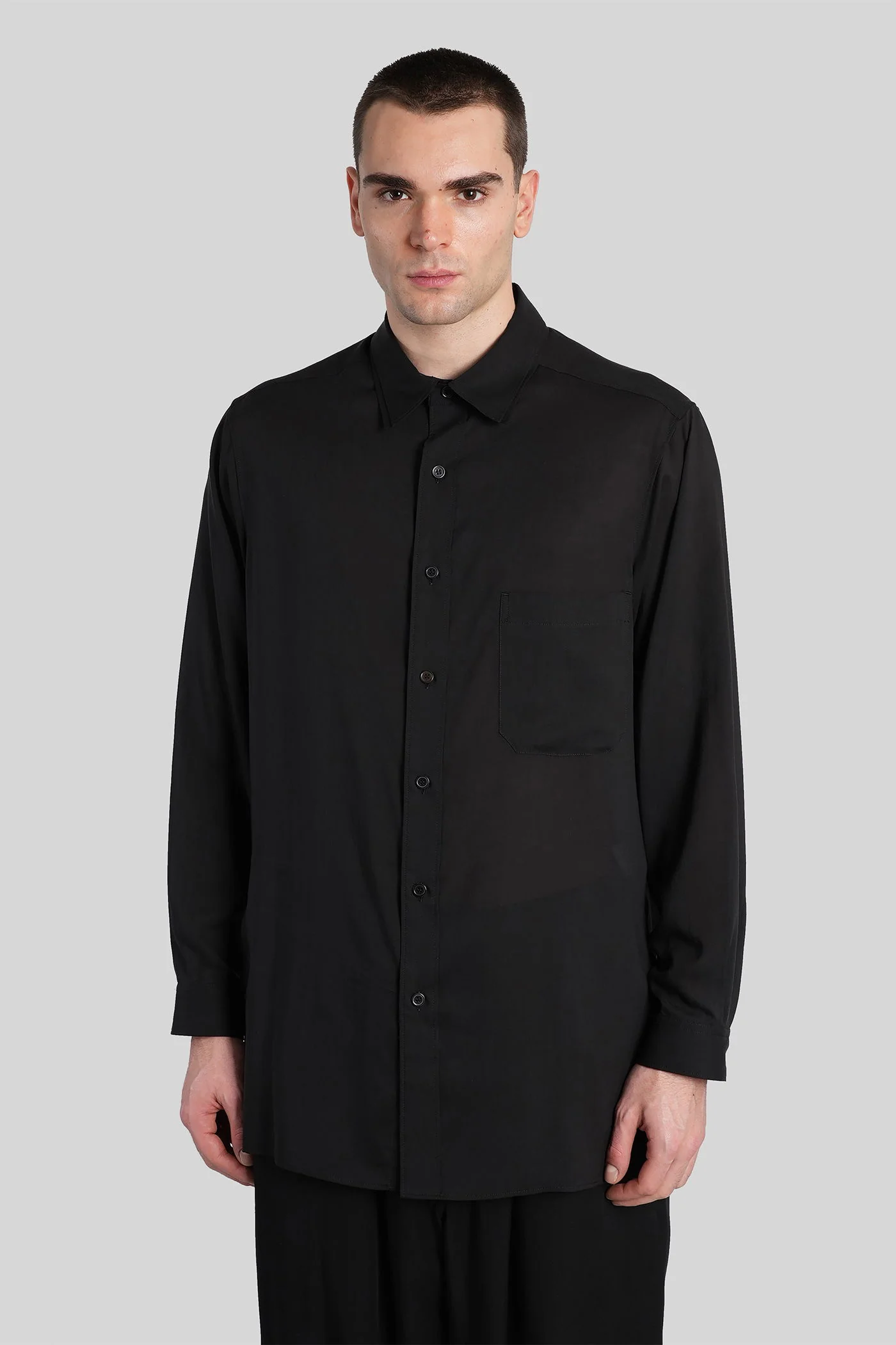 Shirt in black Cellulose