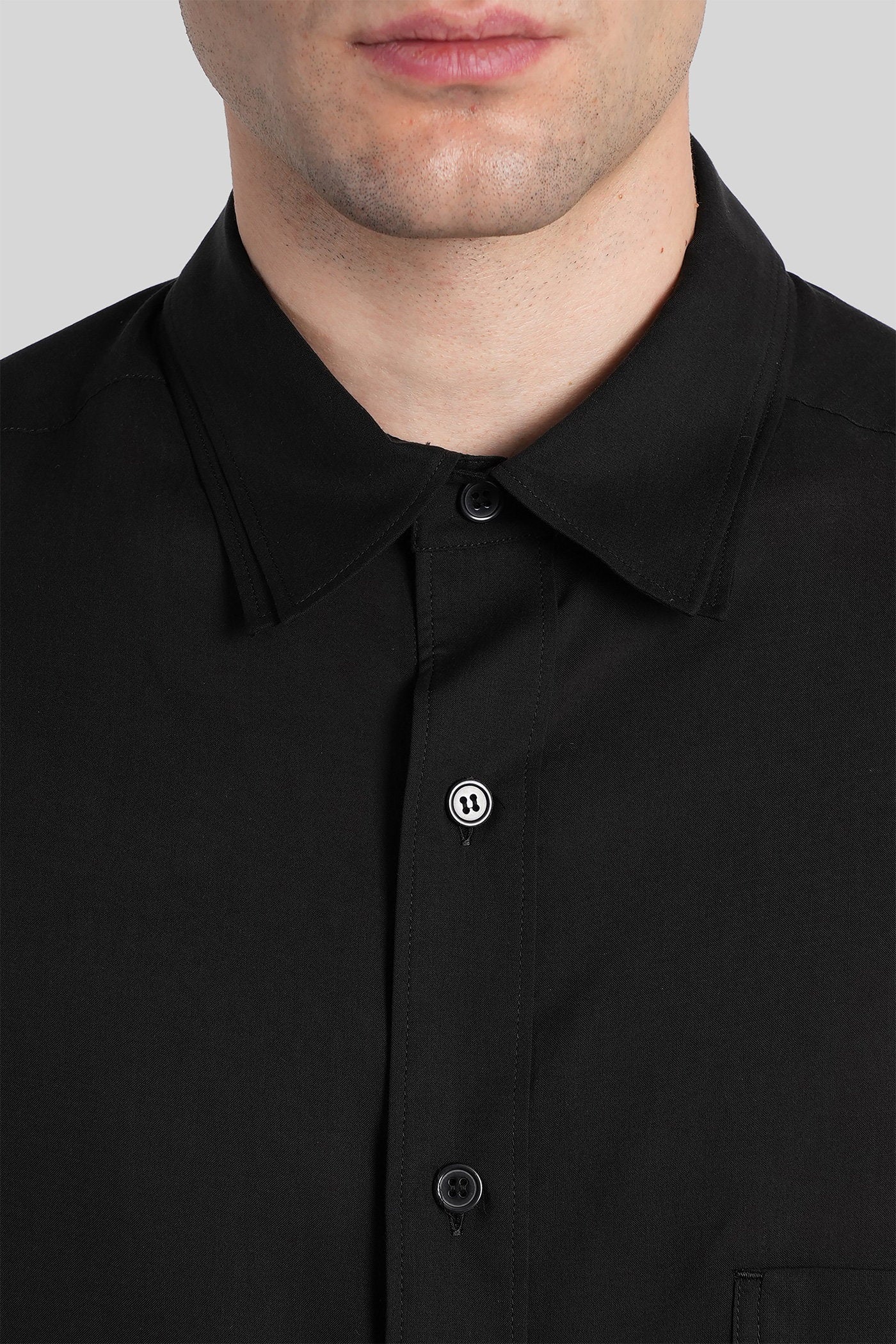 Shirt in black Cellulose - Image 5