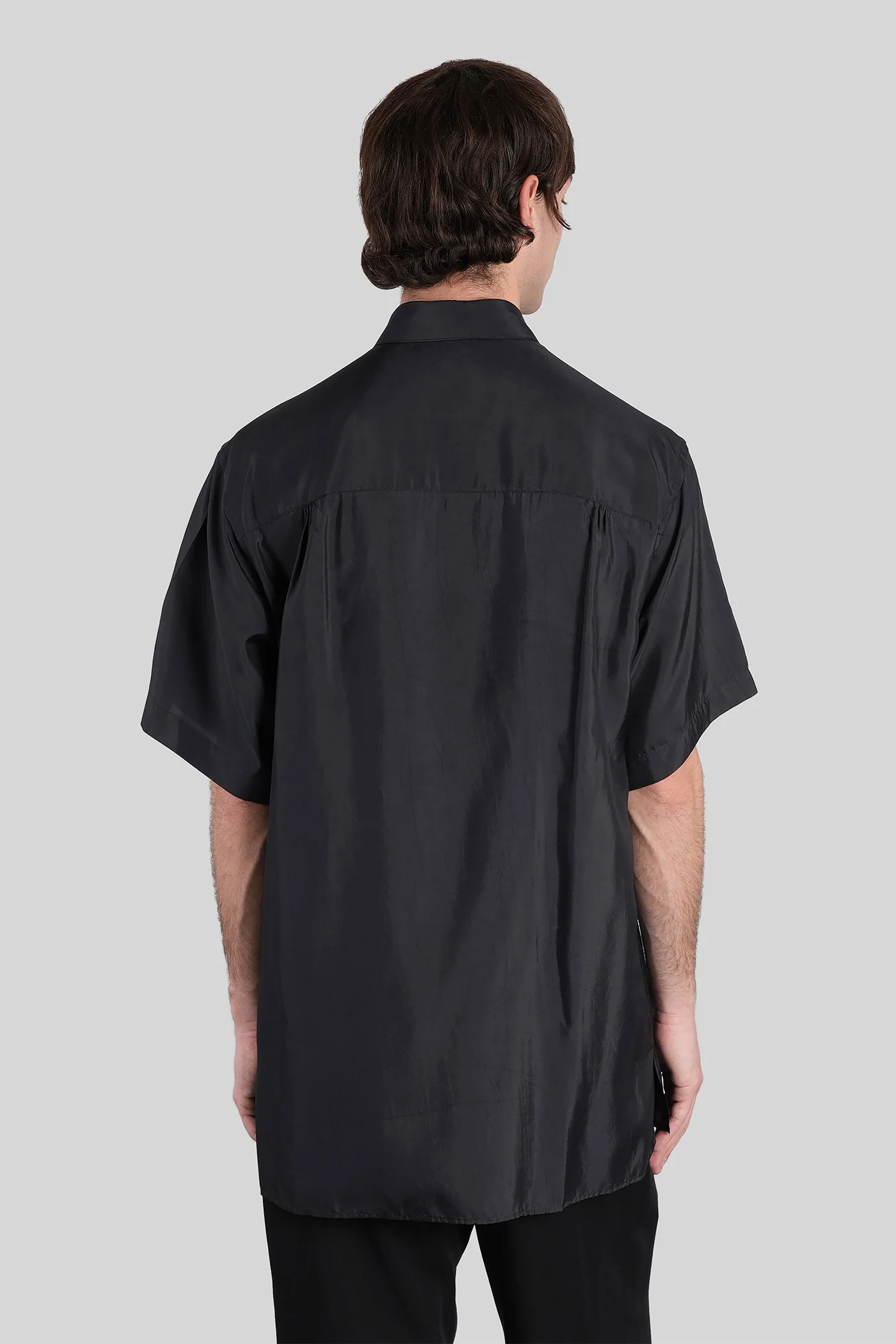Shirt in black polyamide polyester - Image 3
