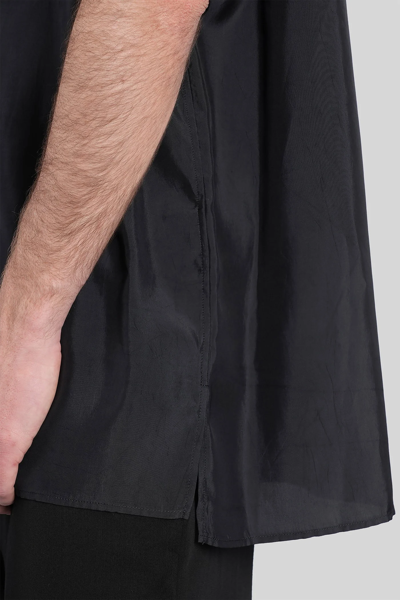 Shirt in black polyamide polyester - Image 5