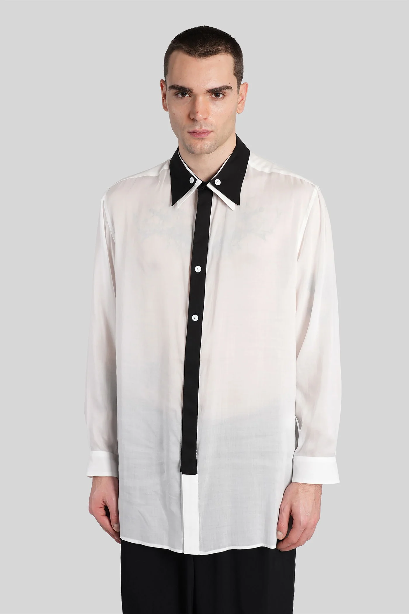 Shirt in white Cellulose