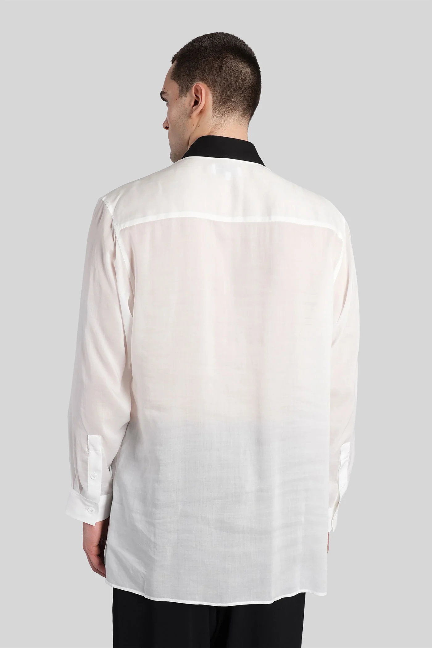 Shirt in white Cellulose - Image 3