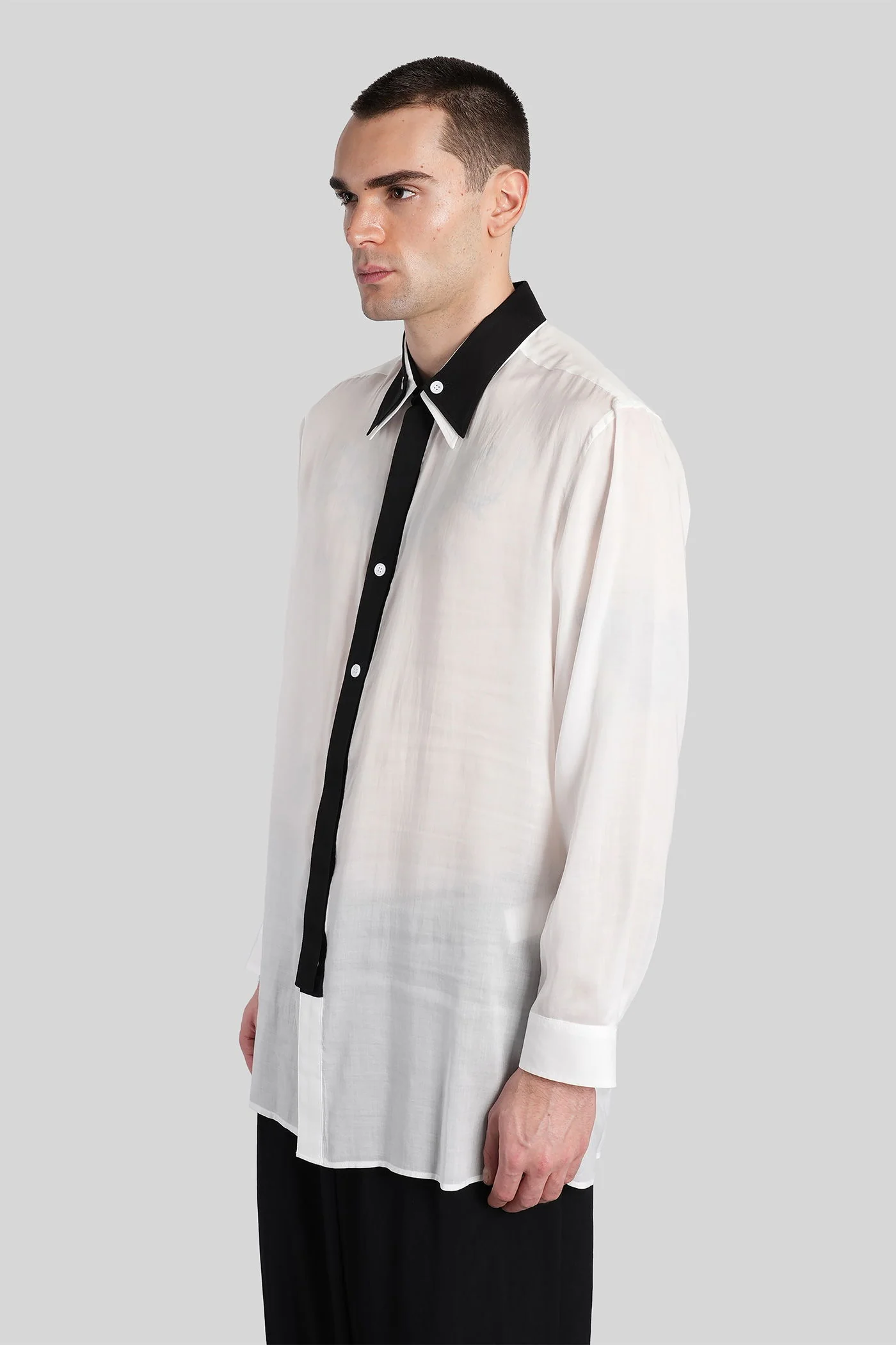 Shirt in white Cellulose - Image 4