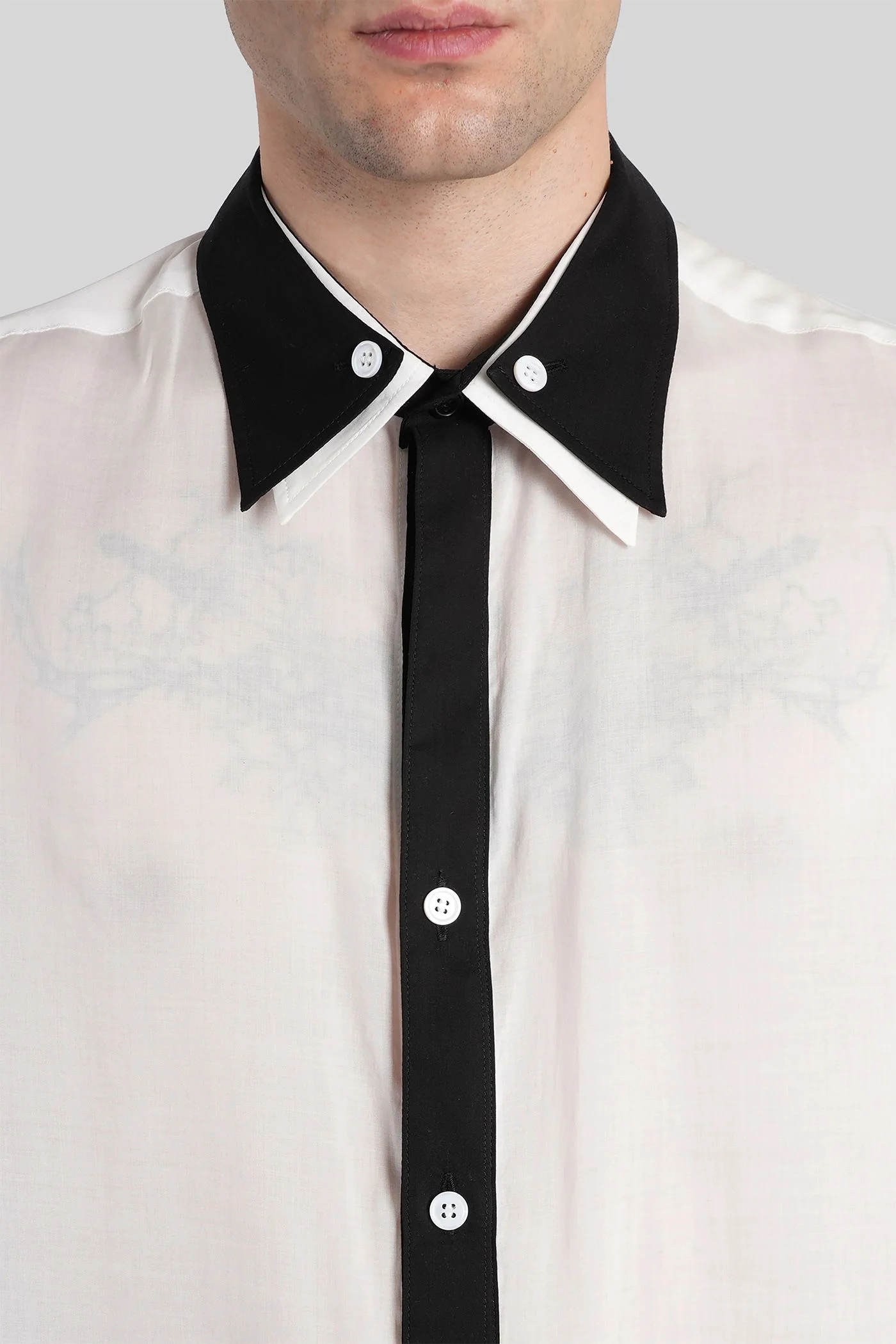 Shirt in white Cellulose - Image 5