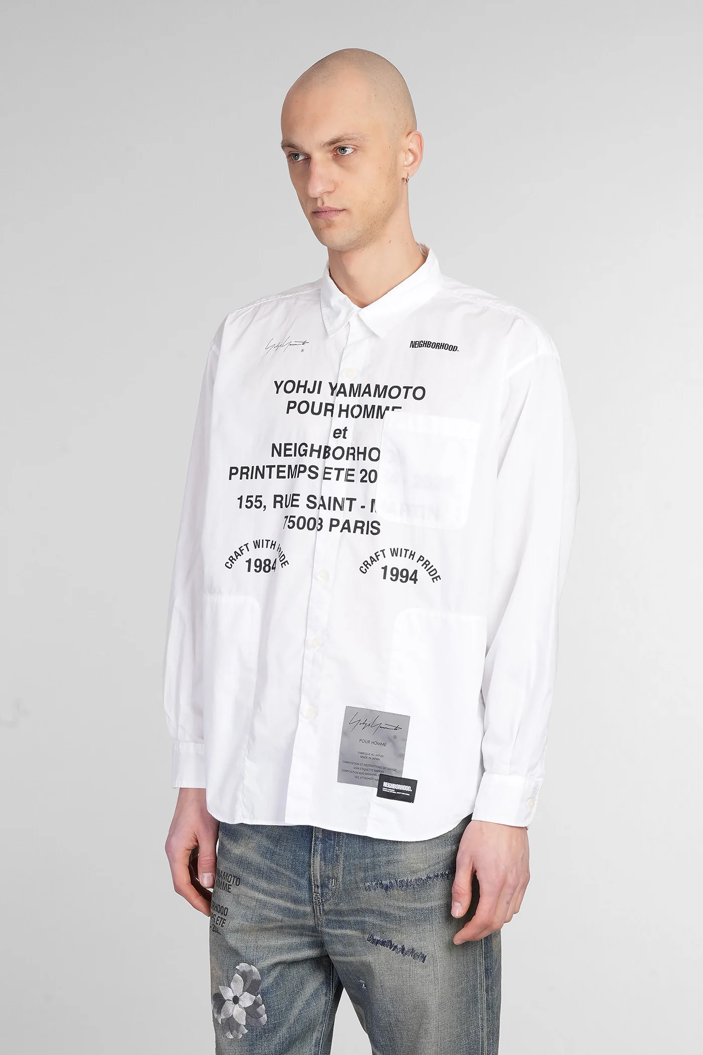 Shirt in white cotton - Image 4