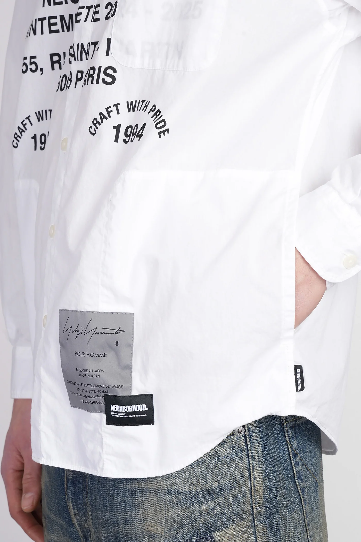 Shirt in white cotton - Image 5