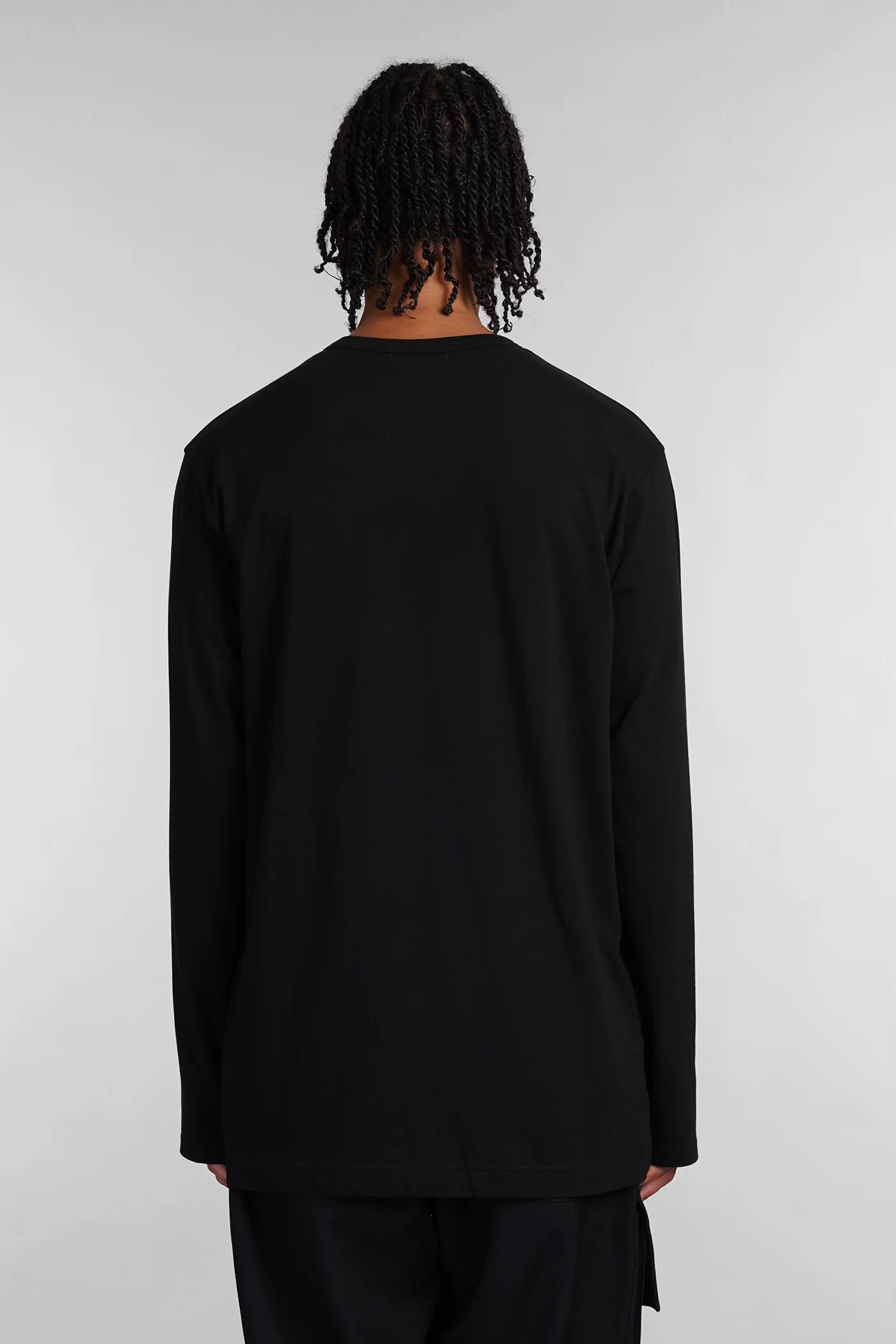T-Shirt in black cotton - Image 3