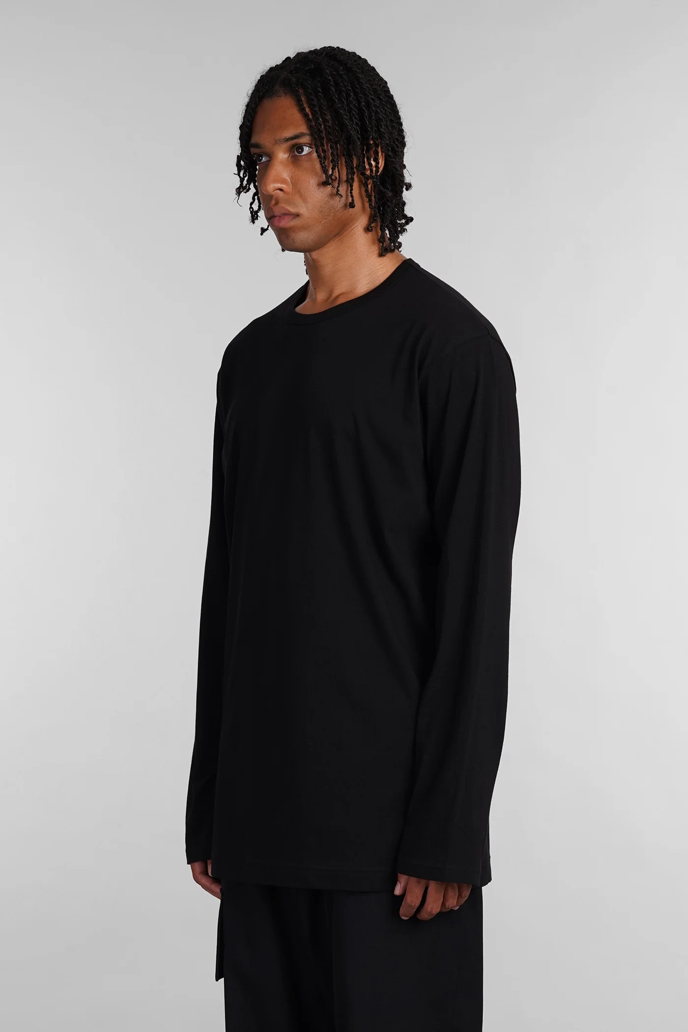 T-Shirt in black cotton - Image 4