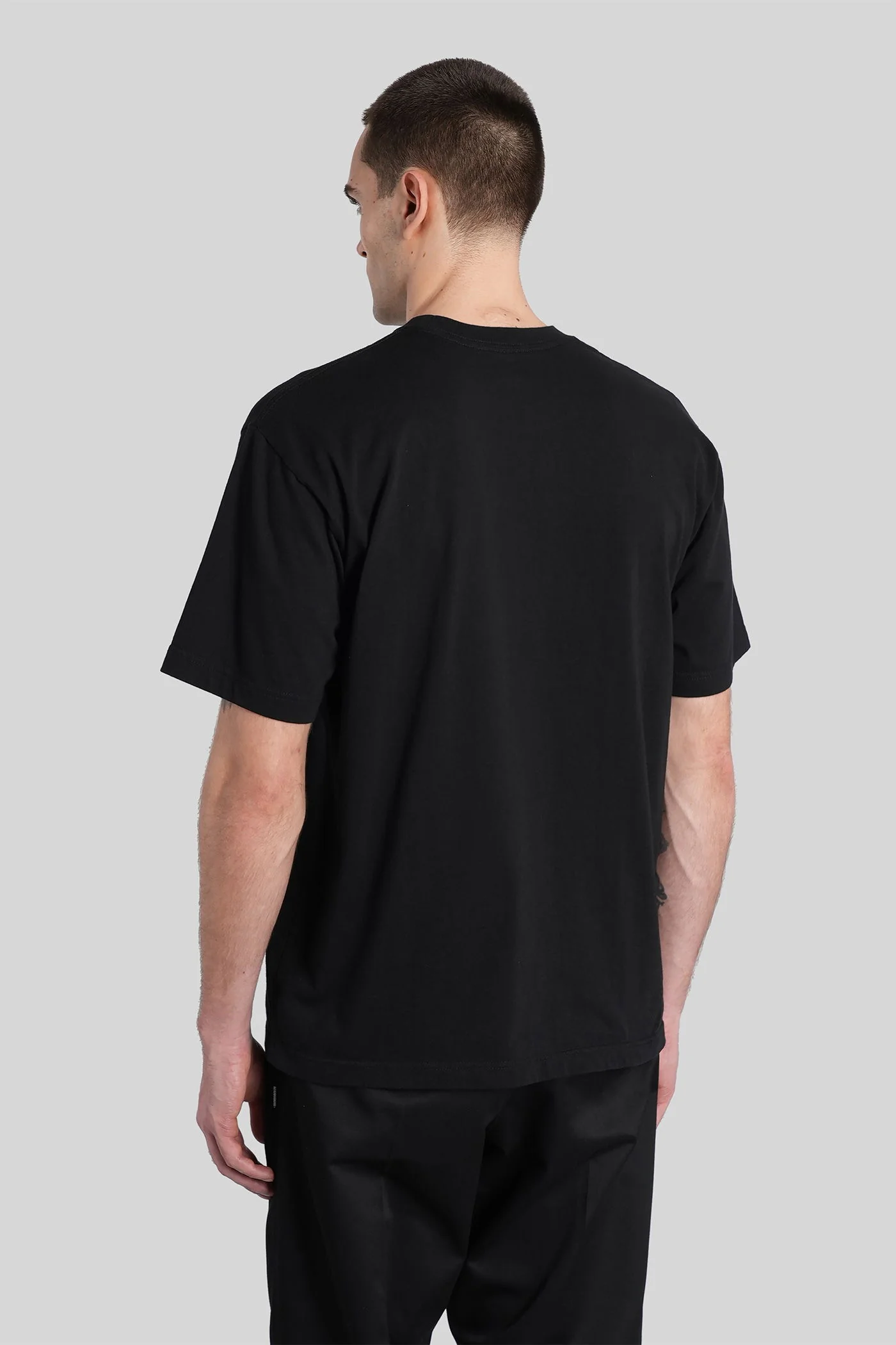 T-Shirt in black cotton - Image 3