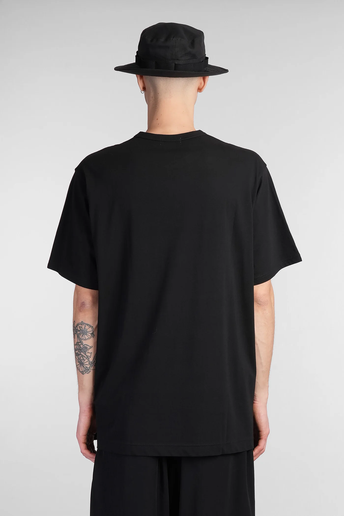 T-Shirt in black cotton - Image 3