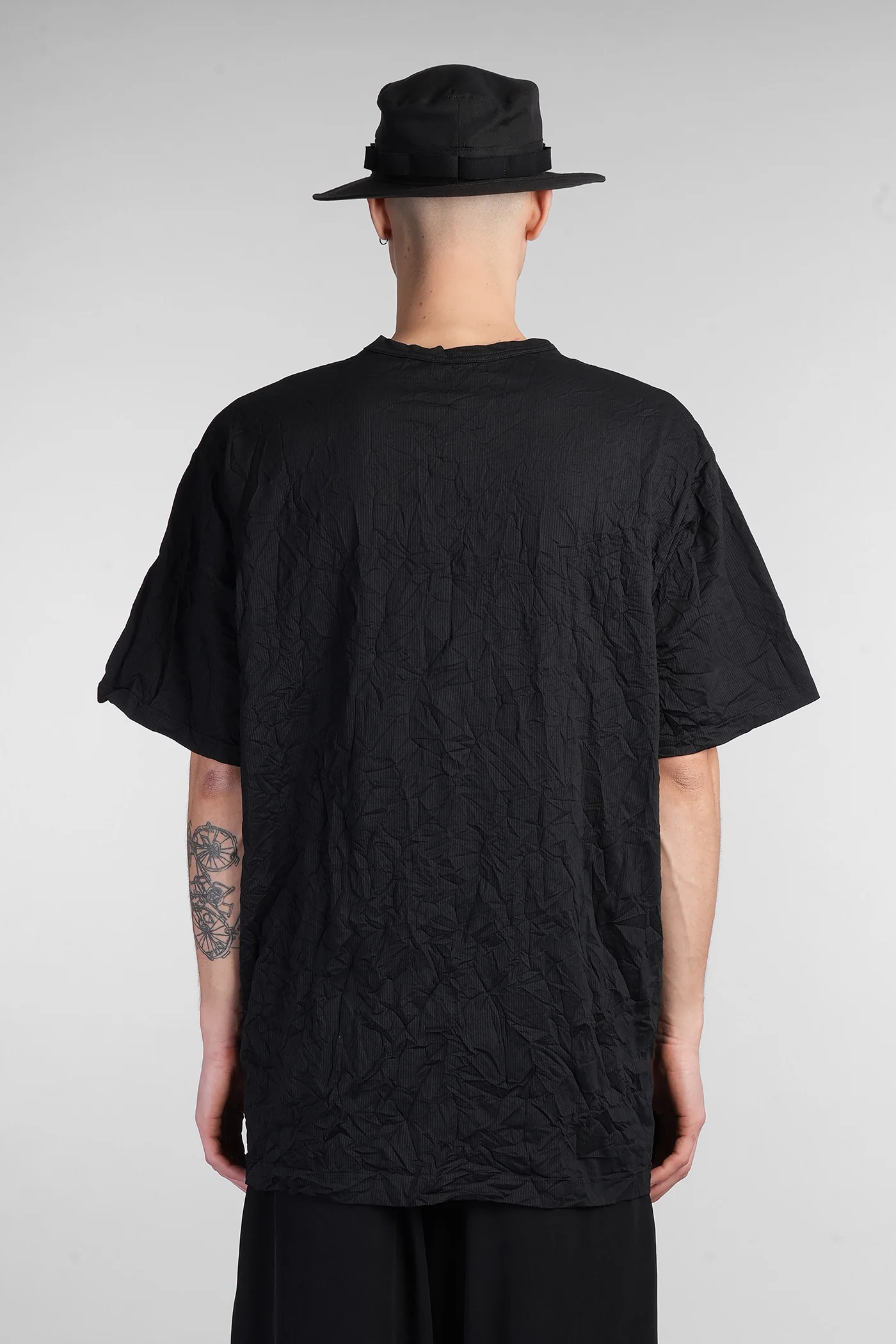 T-Shirt in black cotton - Image 3