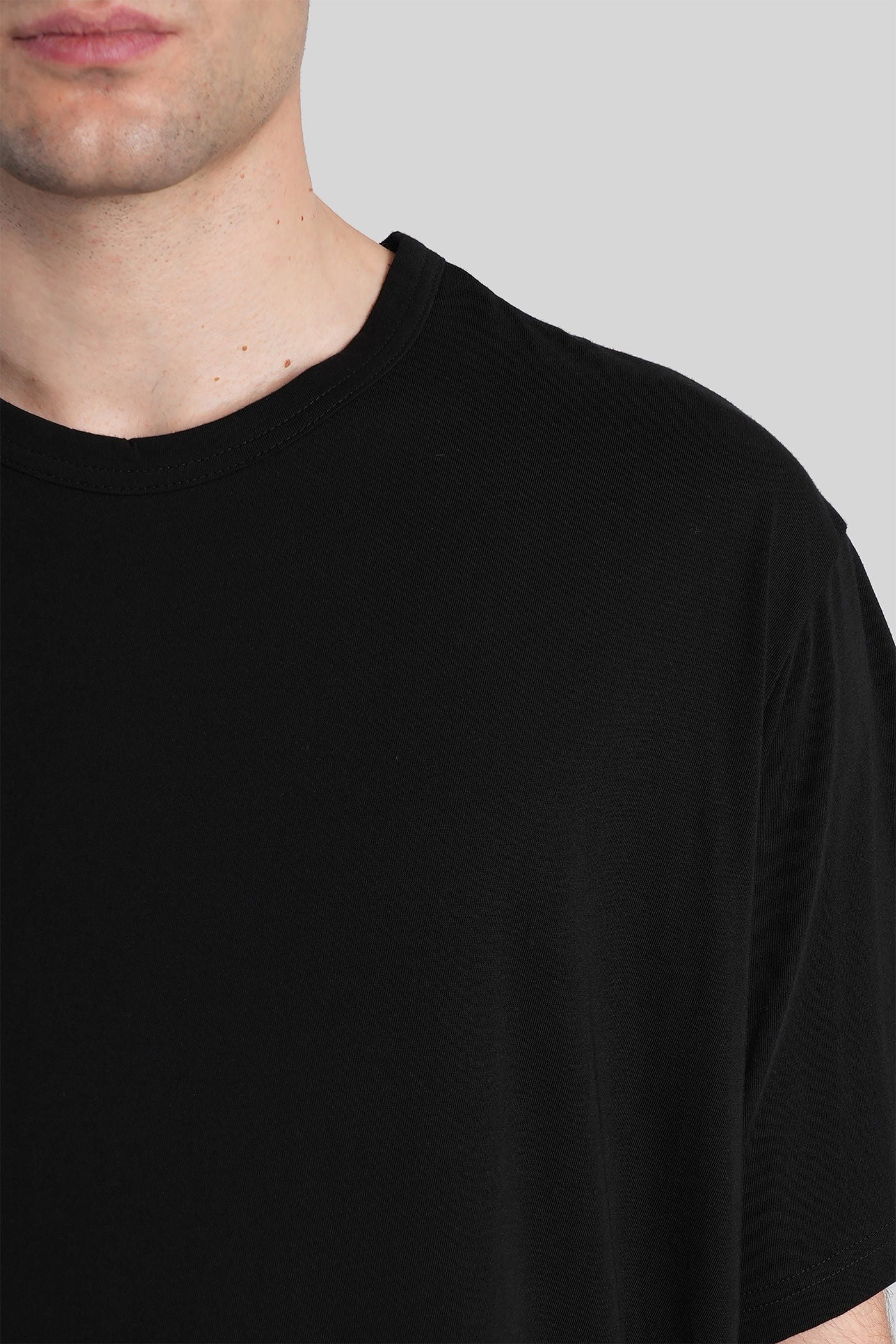T-Shirt in black cotton - Image 5