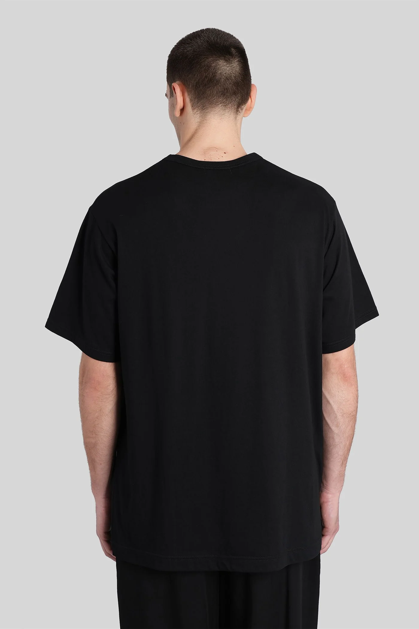 T-Shirt in black cotton - Image 3