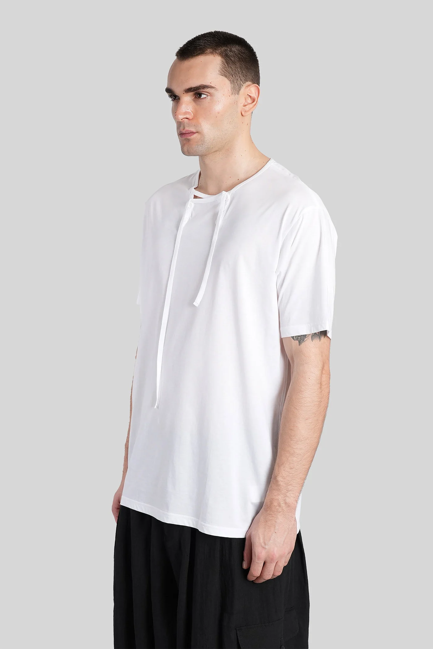 T-Shirt in white cotton - Image 4