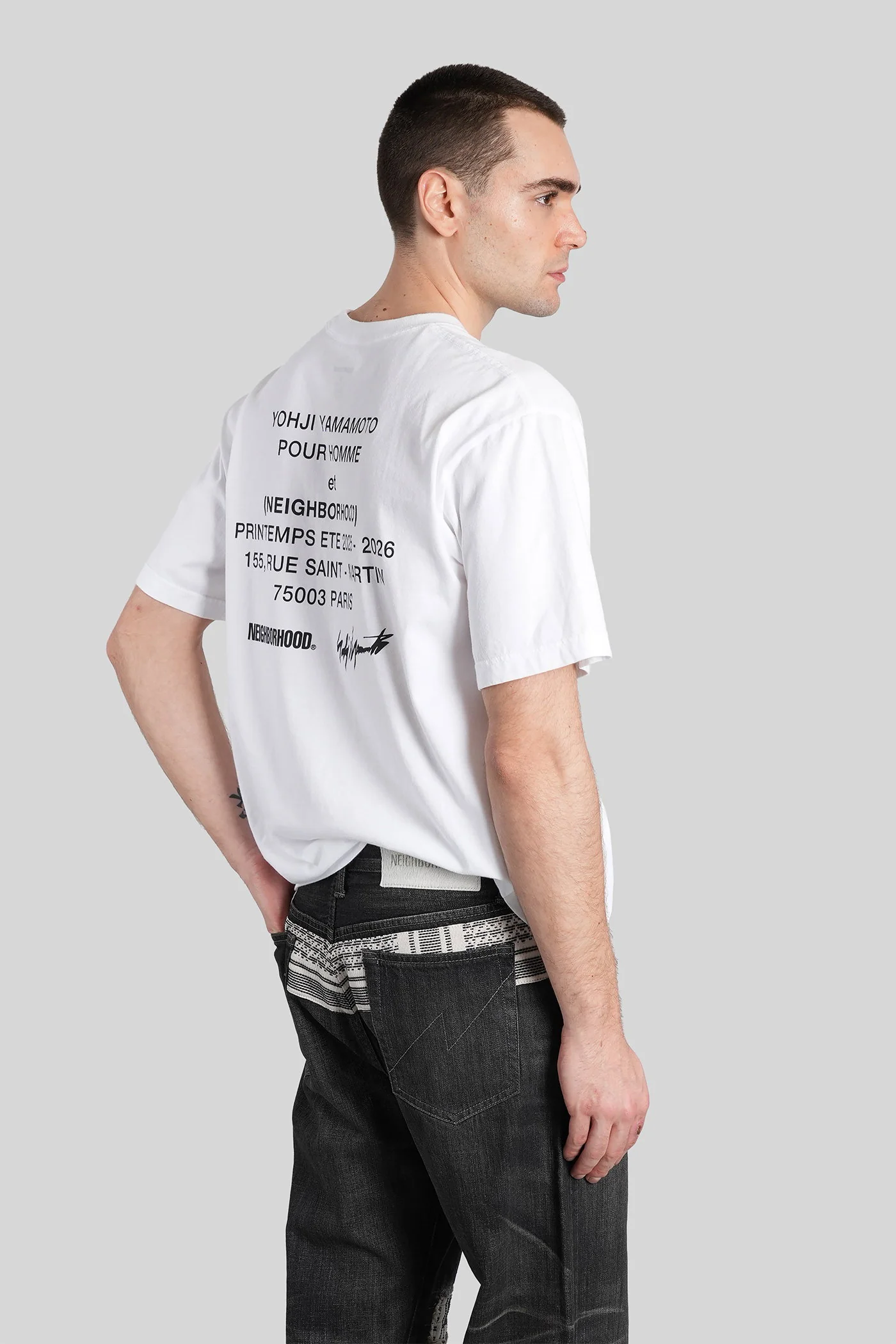 T-Shirt in white cotton