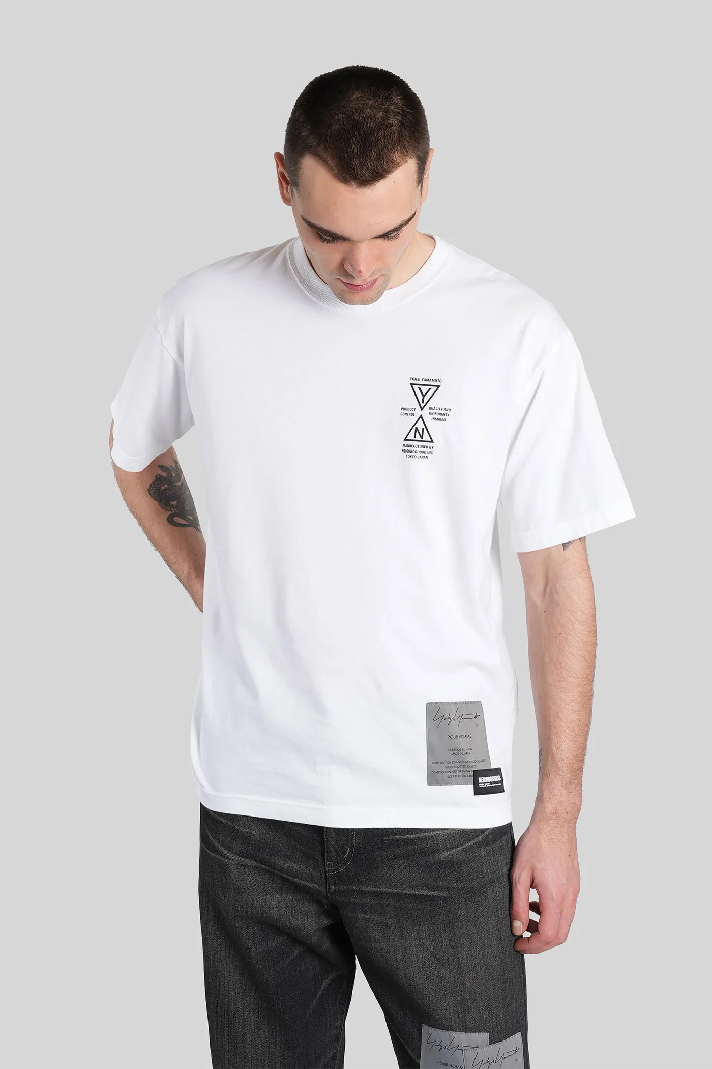 T-Shirt in white cotton - Image 3