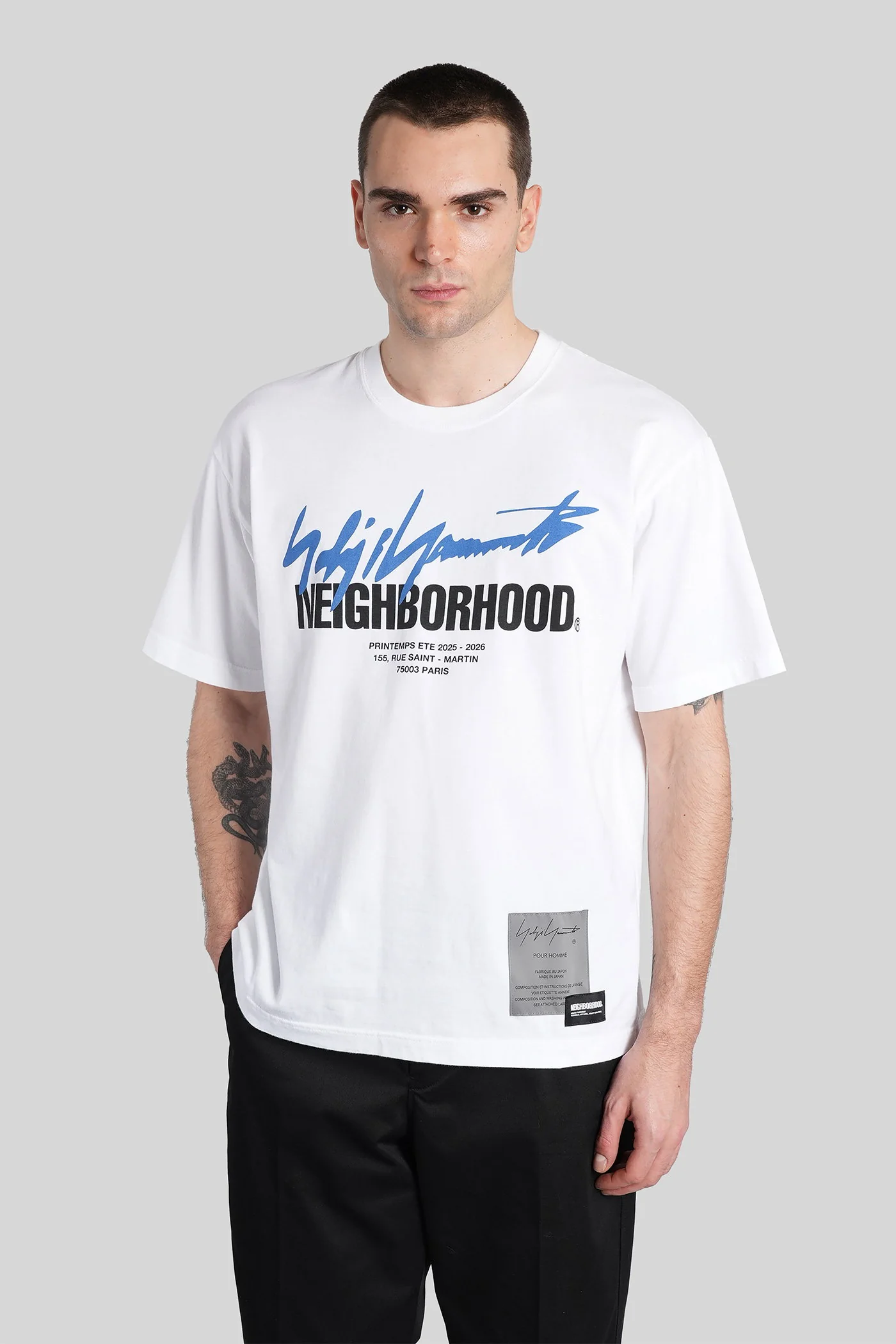 T-Shirt in white cotton