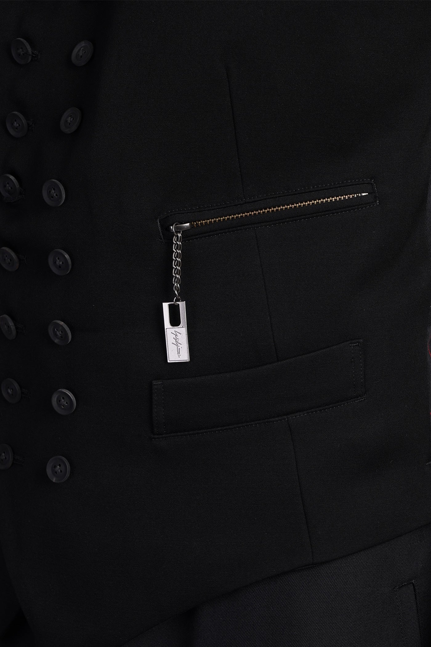 Vest in black wool - Image 5