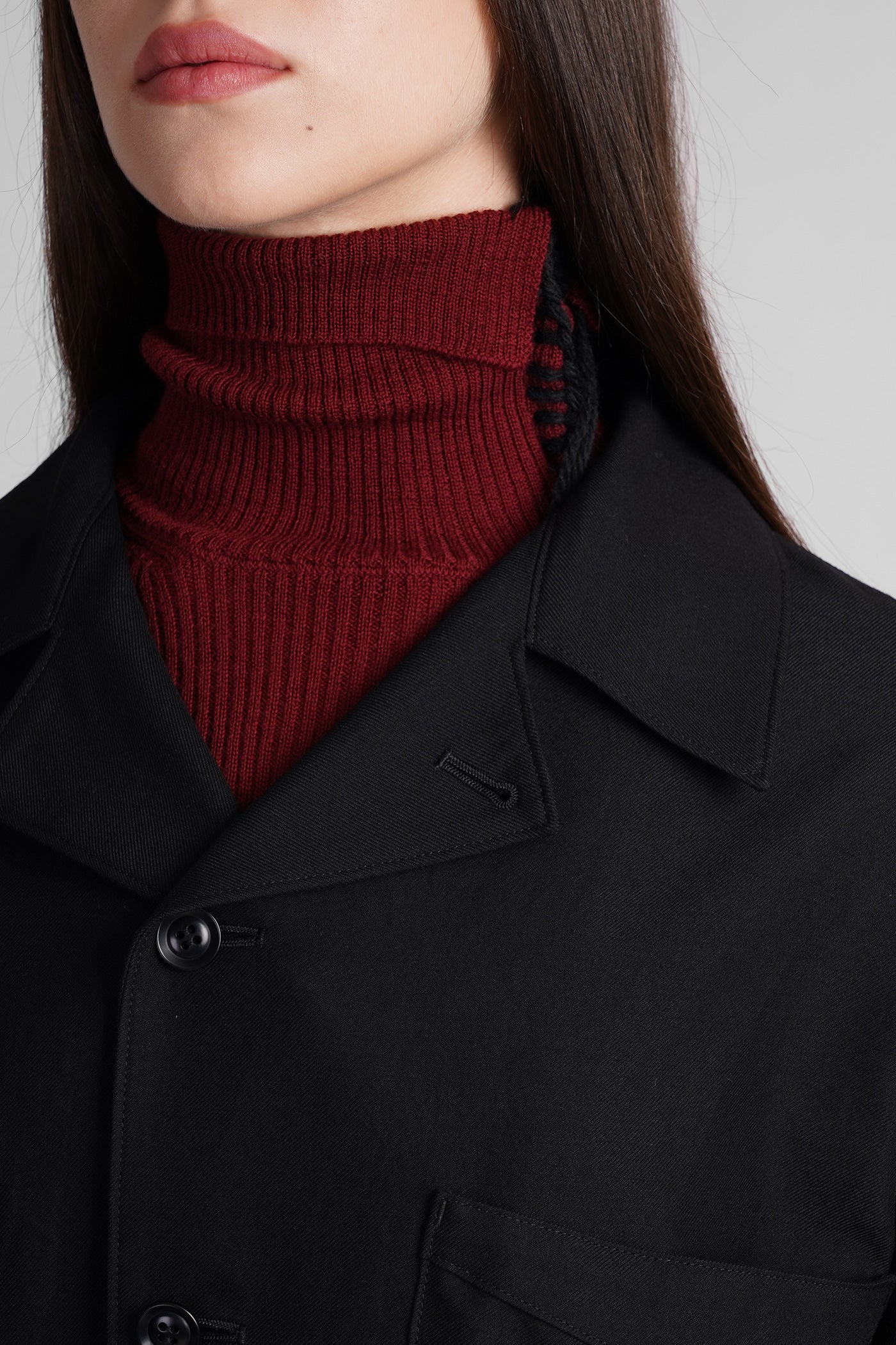 Casual jacket in black Rayon - Image 5