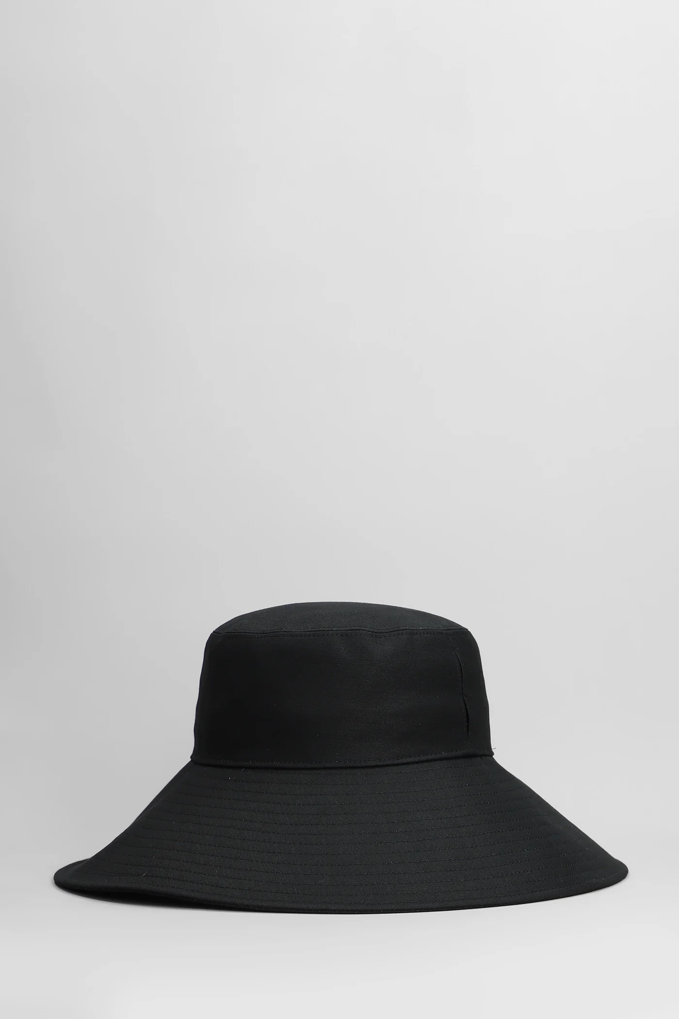 Hats in black cotton - Image 2