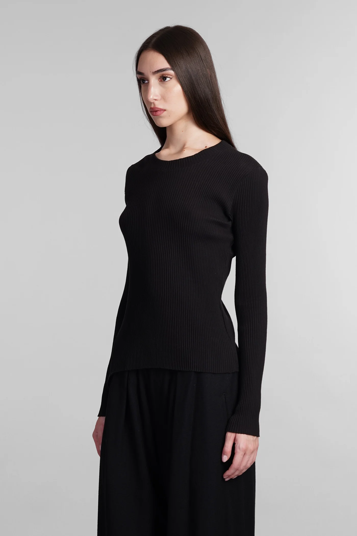 Knitwear in black wool - Image 4