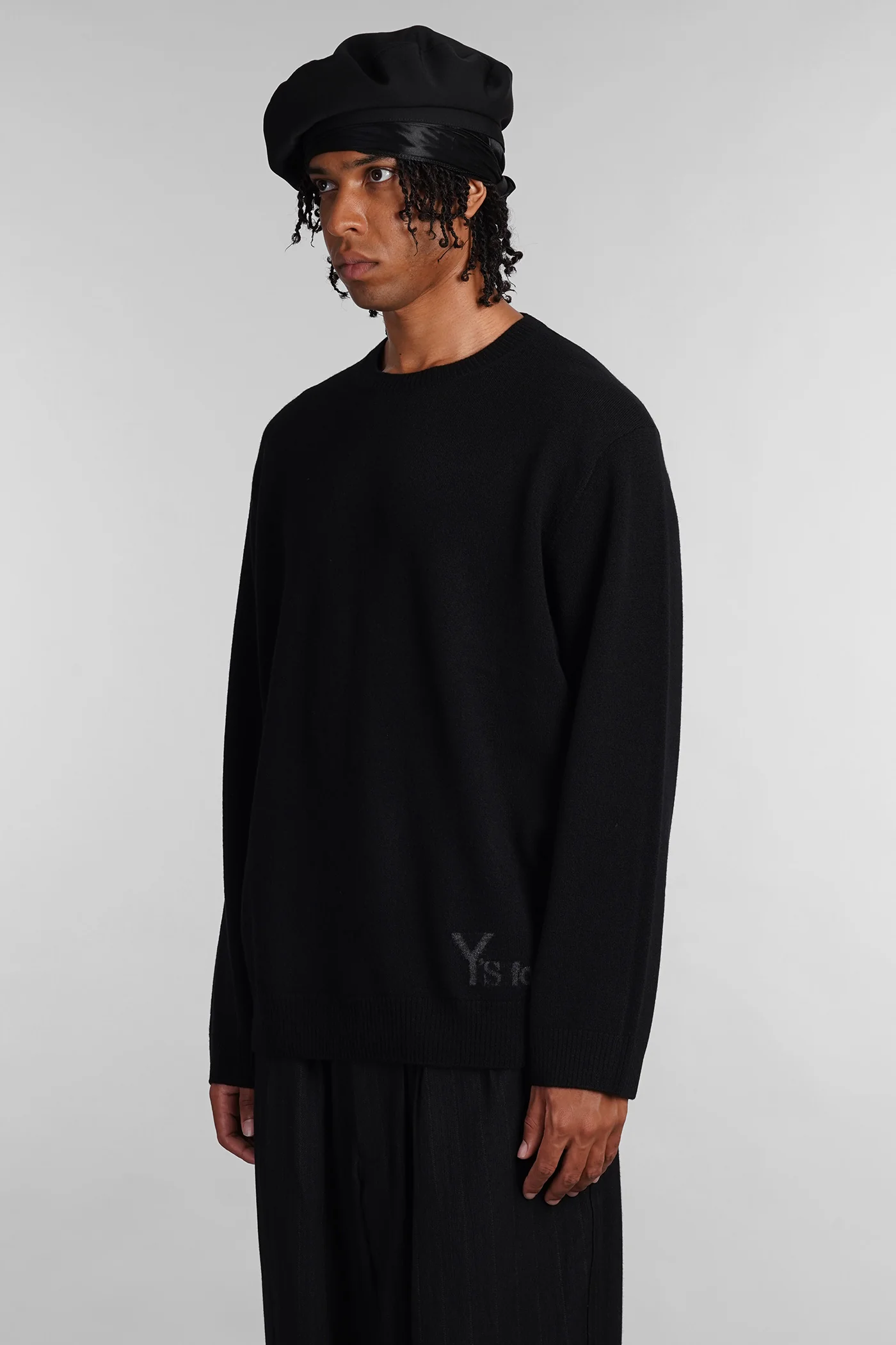 Knitwear in black wool - Image 4